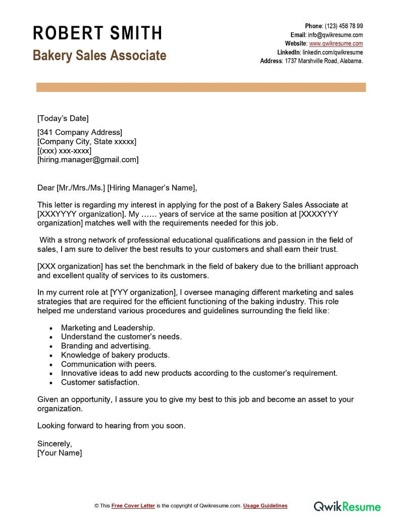 Territory Sales Representative Cover Letter Examples QwikResume