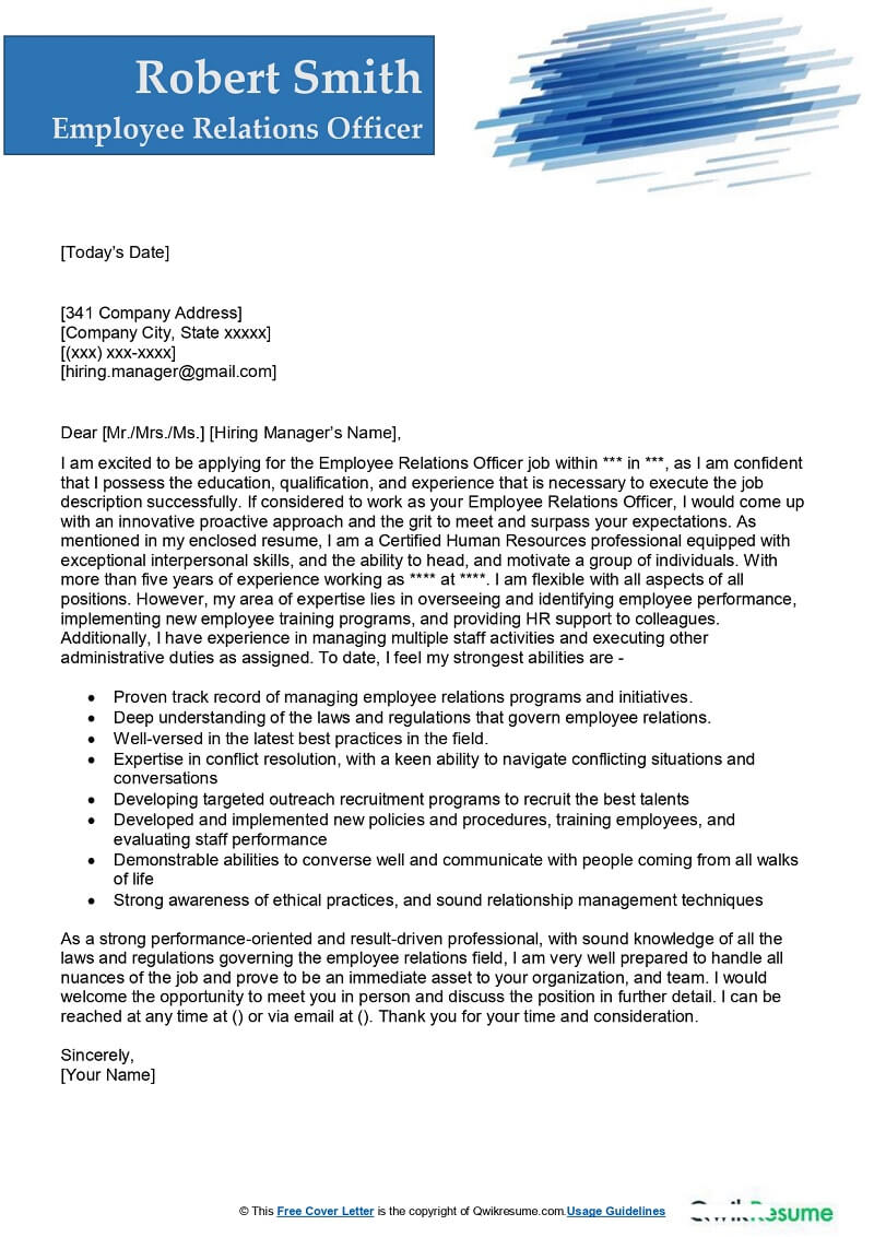 HR Administrator Cover Letter Examples QwikResume