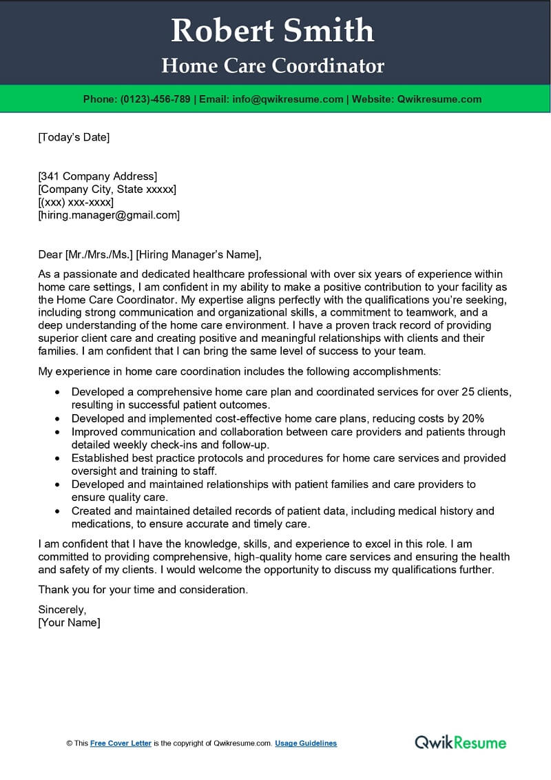 Disability Services Coordinator Cover Letter Examples QwikResume