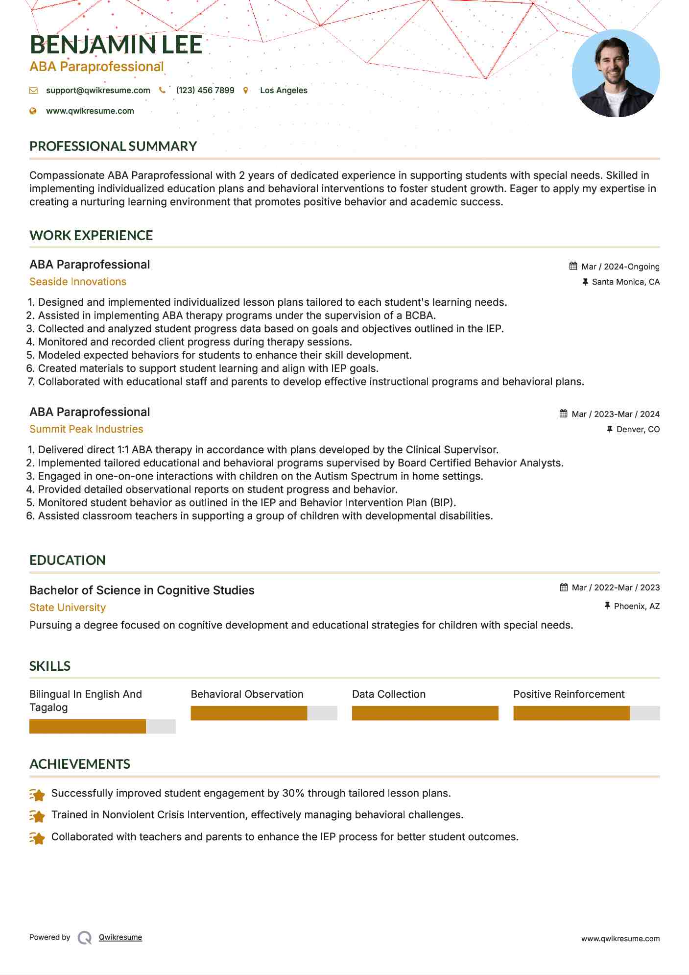 10 ABA Paraprofessional Resume - Aba Paraprofessional 1652710143 Pdf