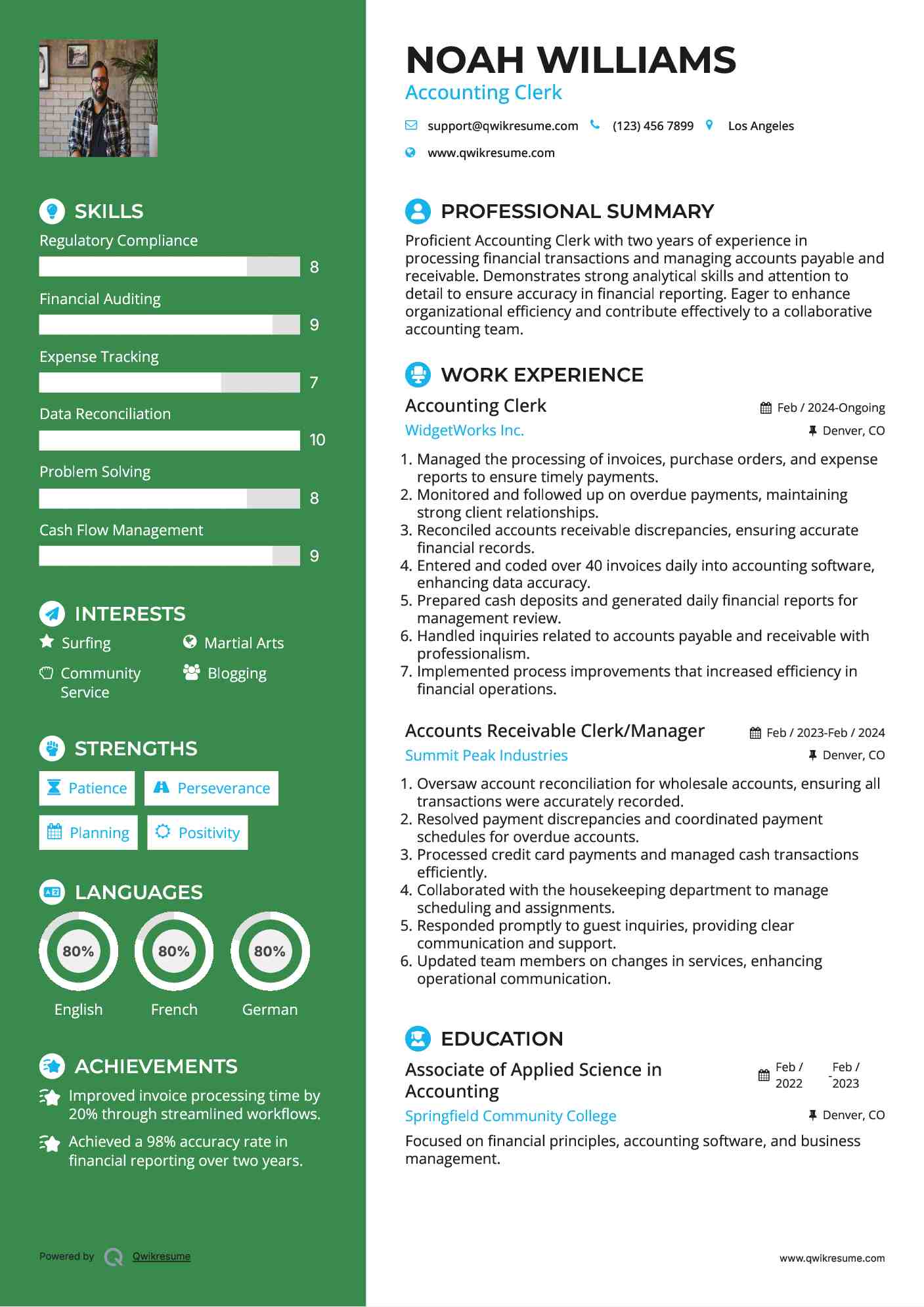 10 Accounting Clerk Resume Samples - Accounting Clerk 1553165560 Pdf 