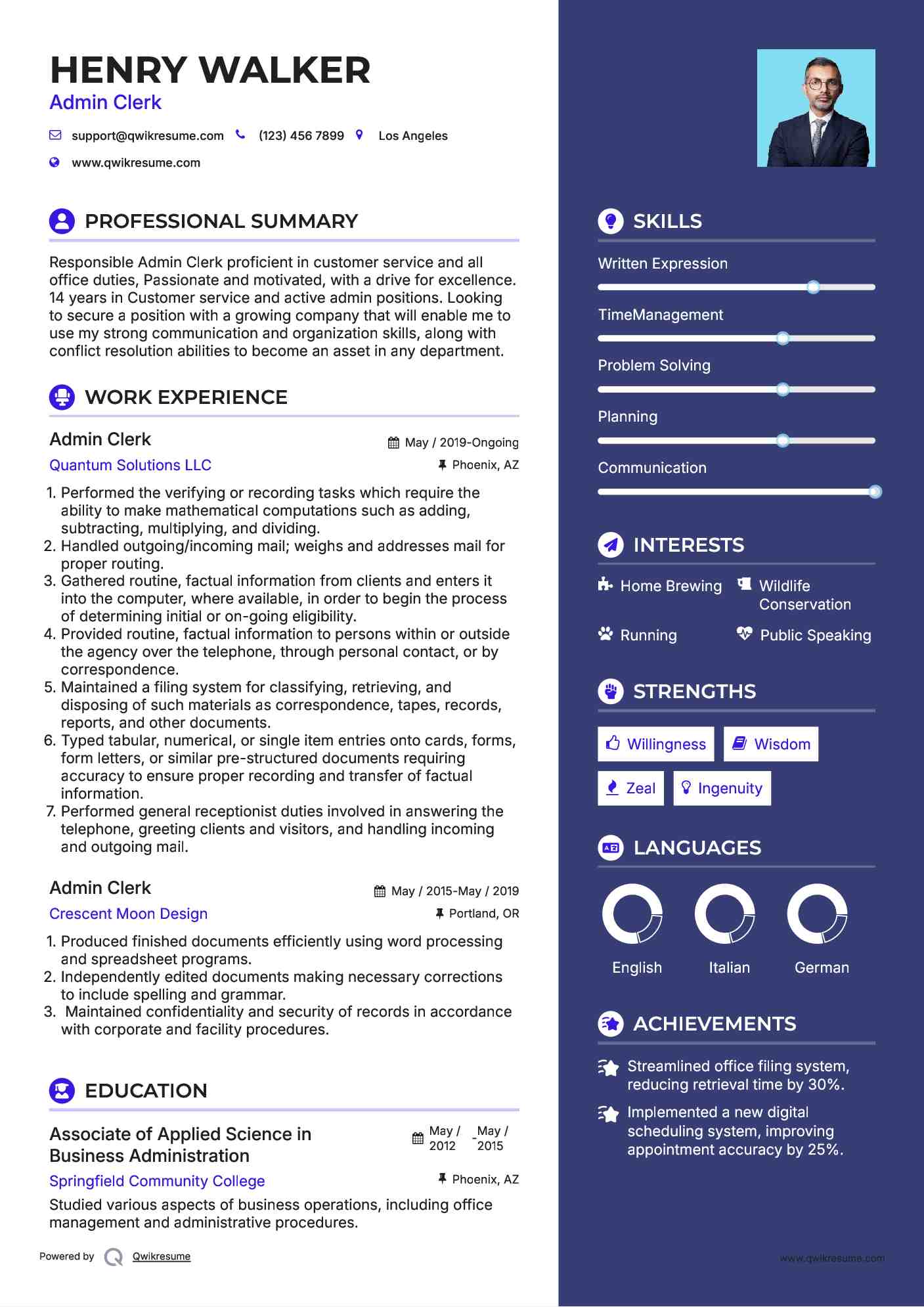 Administrative Clerk Resume JoyceHerb Blog