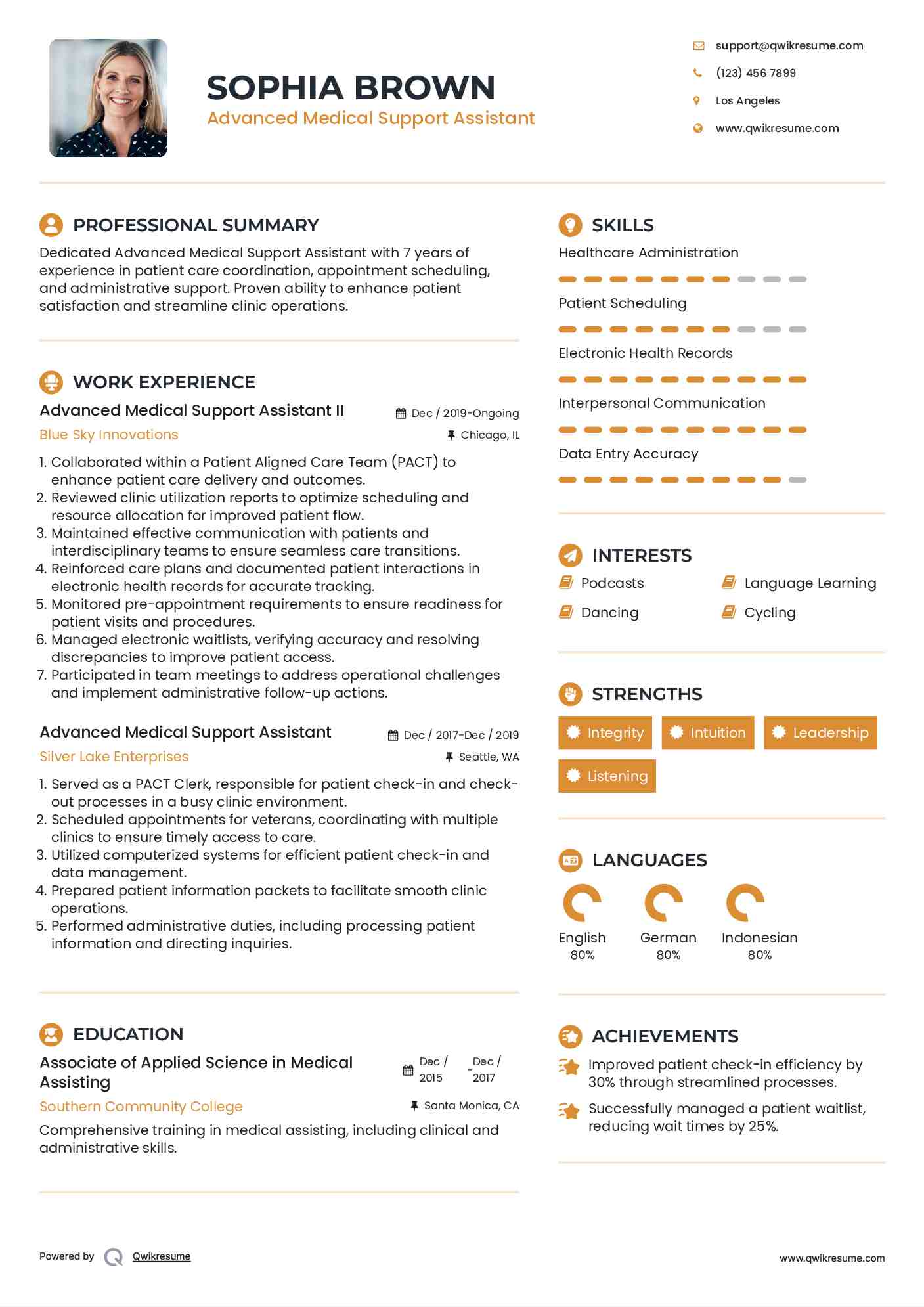 Advanced Resume Examples Simple Resume In Minutes