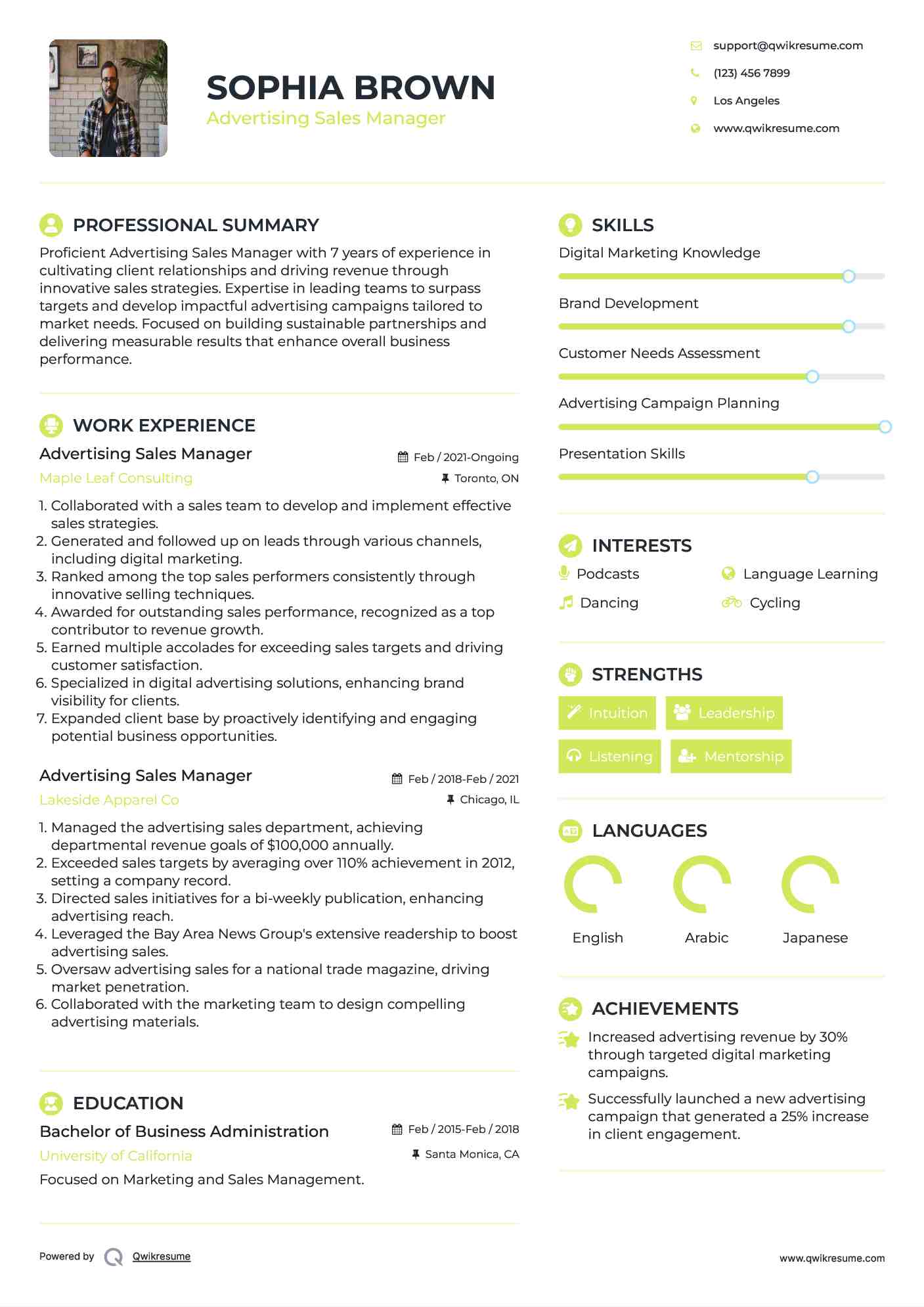 10 Advertising Sales Manager Resume - Advertising Sales Manager 1581528821 Pdf 
