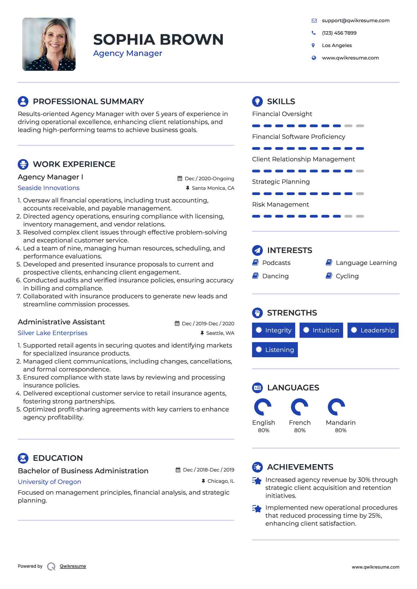 agency manager resume samples qwikresume agency resume manager