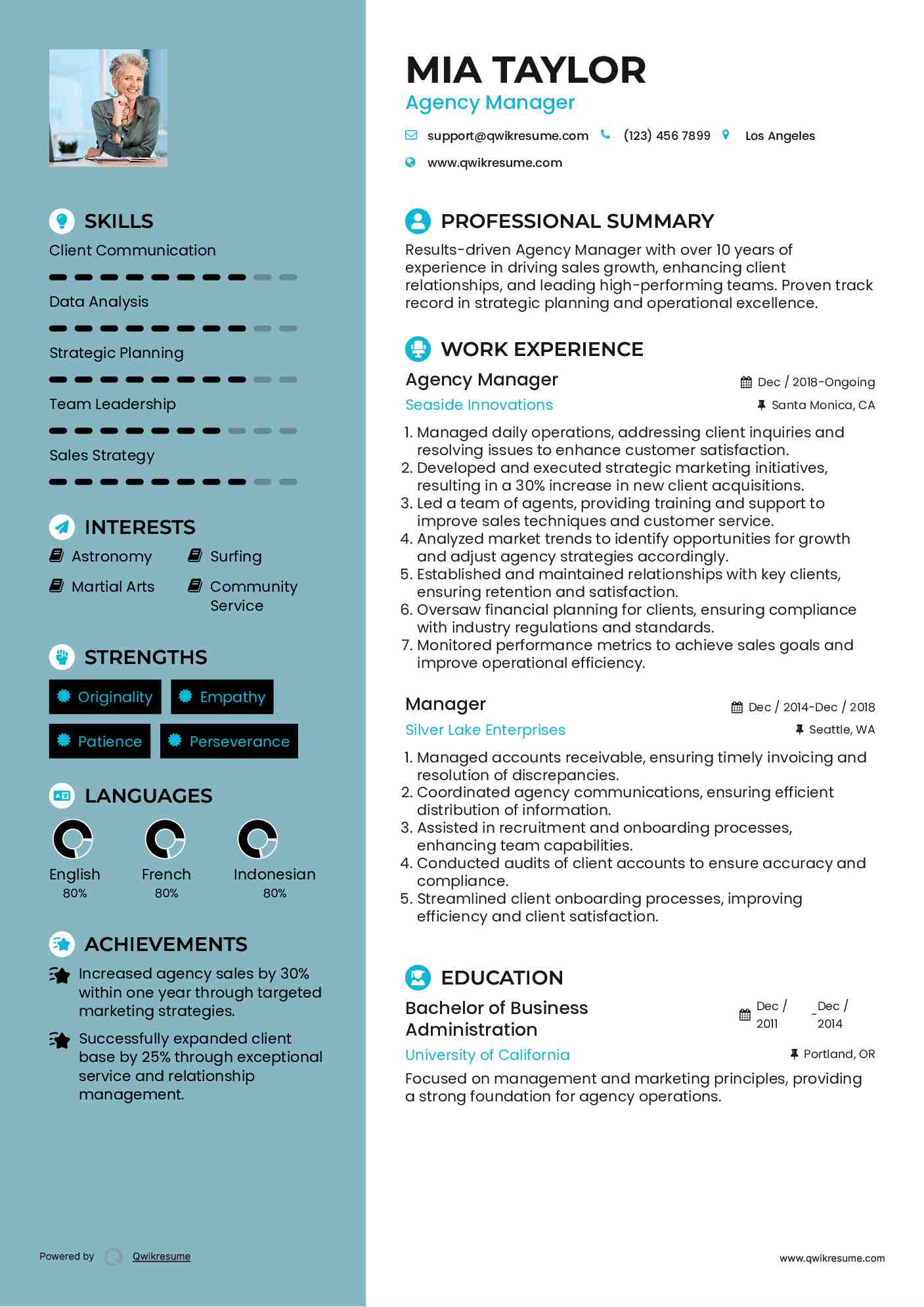 agency manager resume samples qwikresume agency resume manager