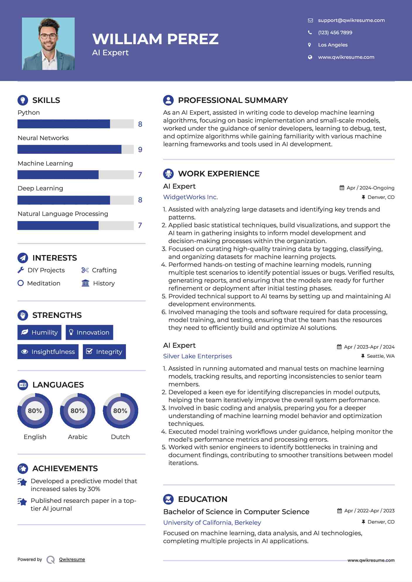 AI Expert Resume Model
