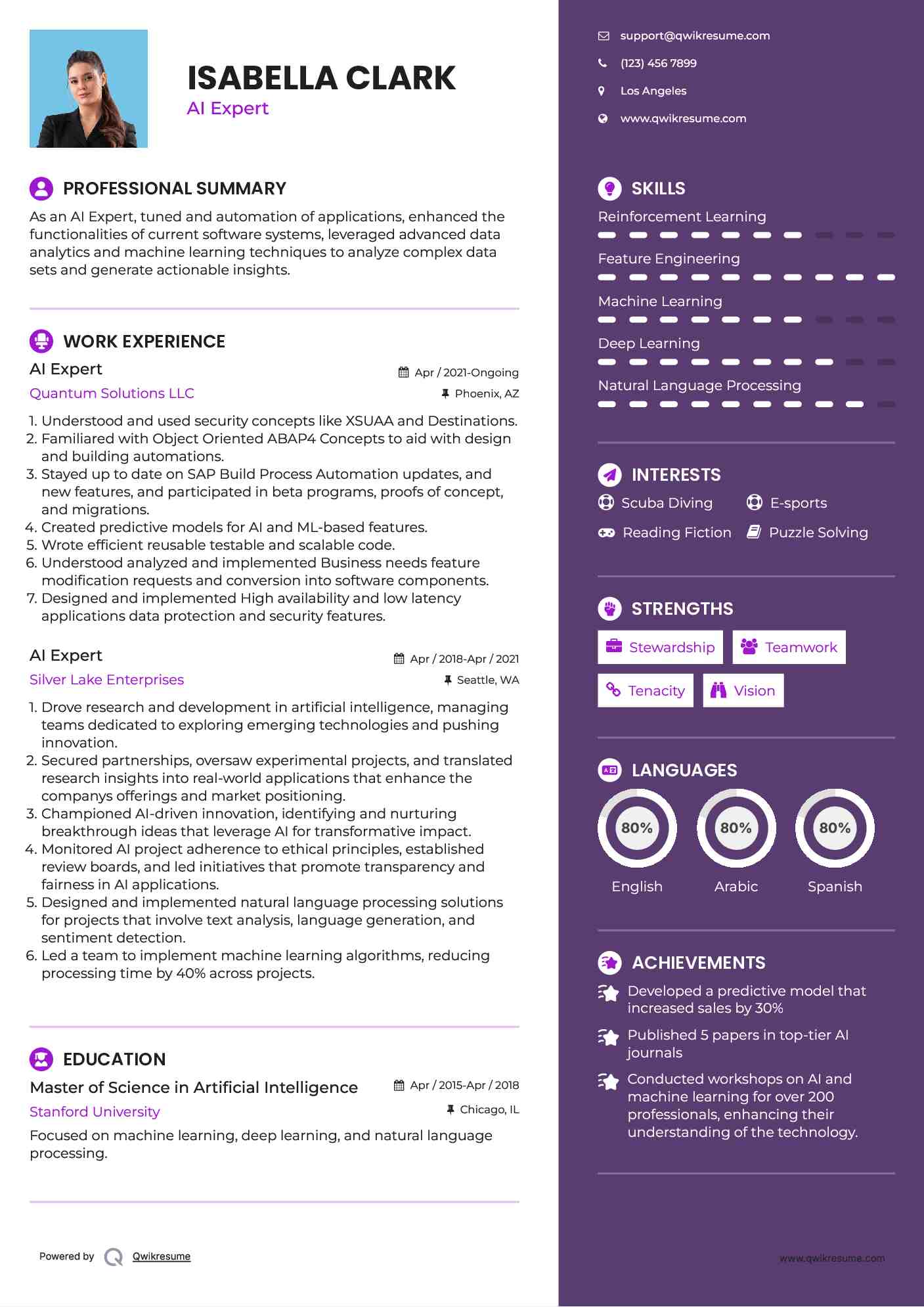 AI Expert Resume Model