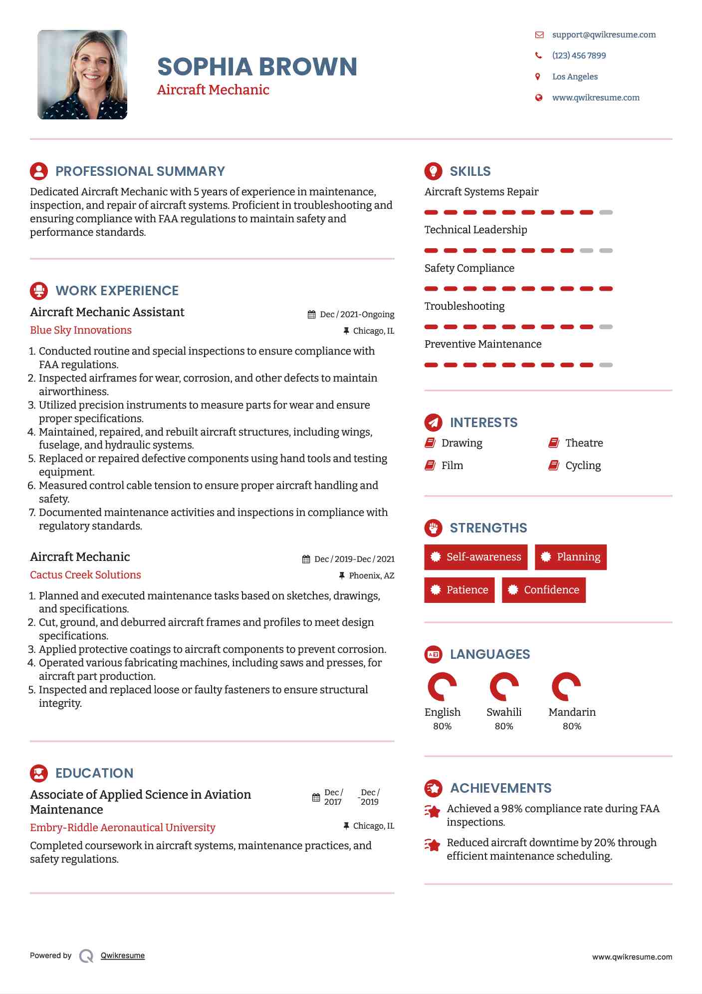 10 Aircraft Mechanic Resume Samples - Aircraft Mechanic 1558953734 Pdf 