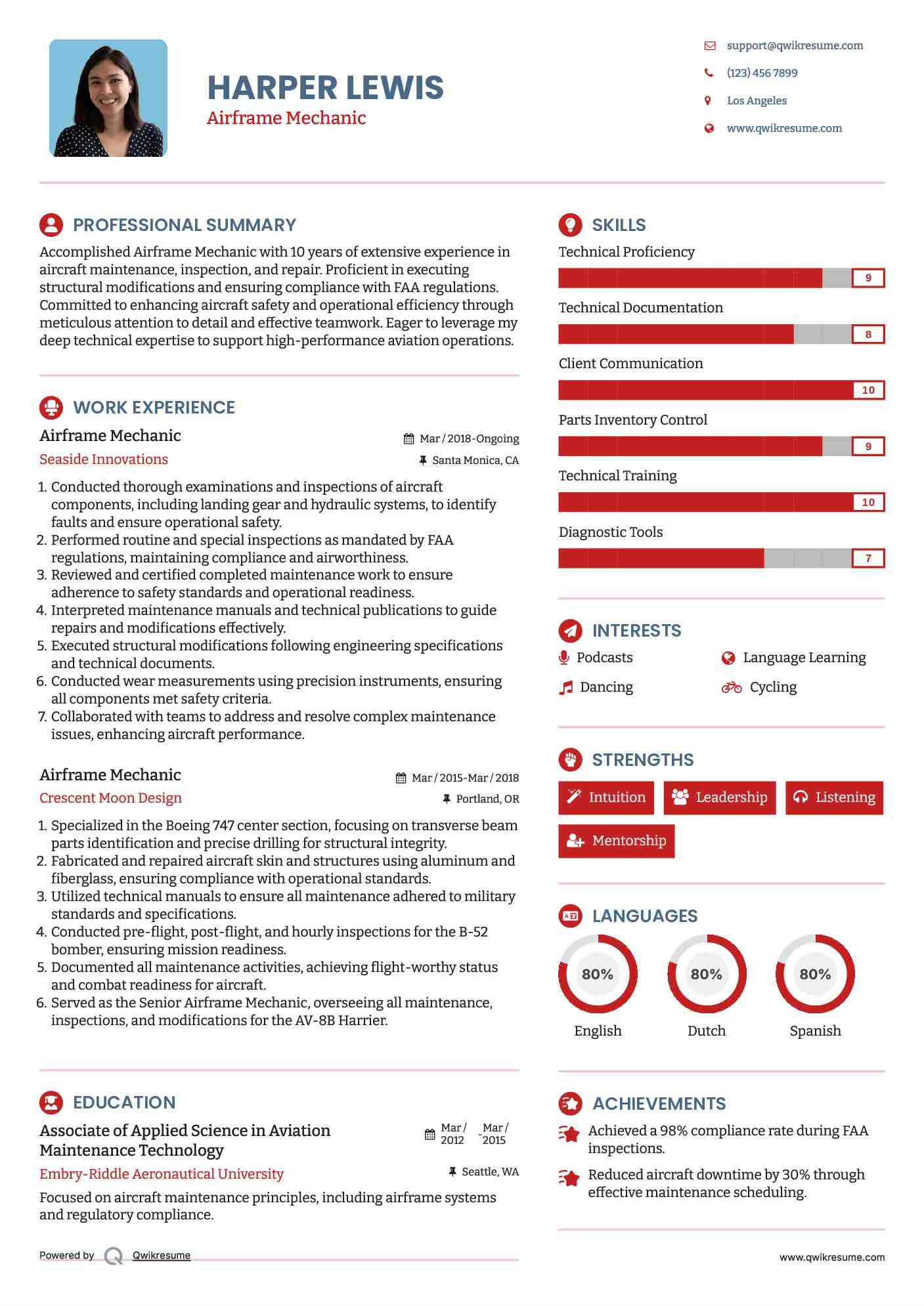 10 Airframe Mechanic Resume Samples - Airframe Mechanic 1595577953 Pdf
