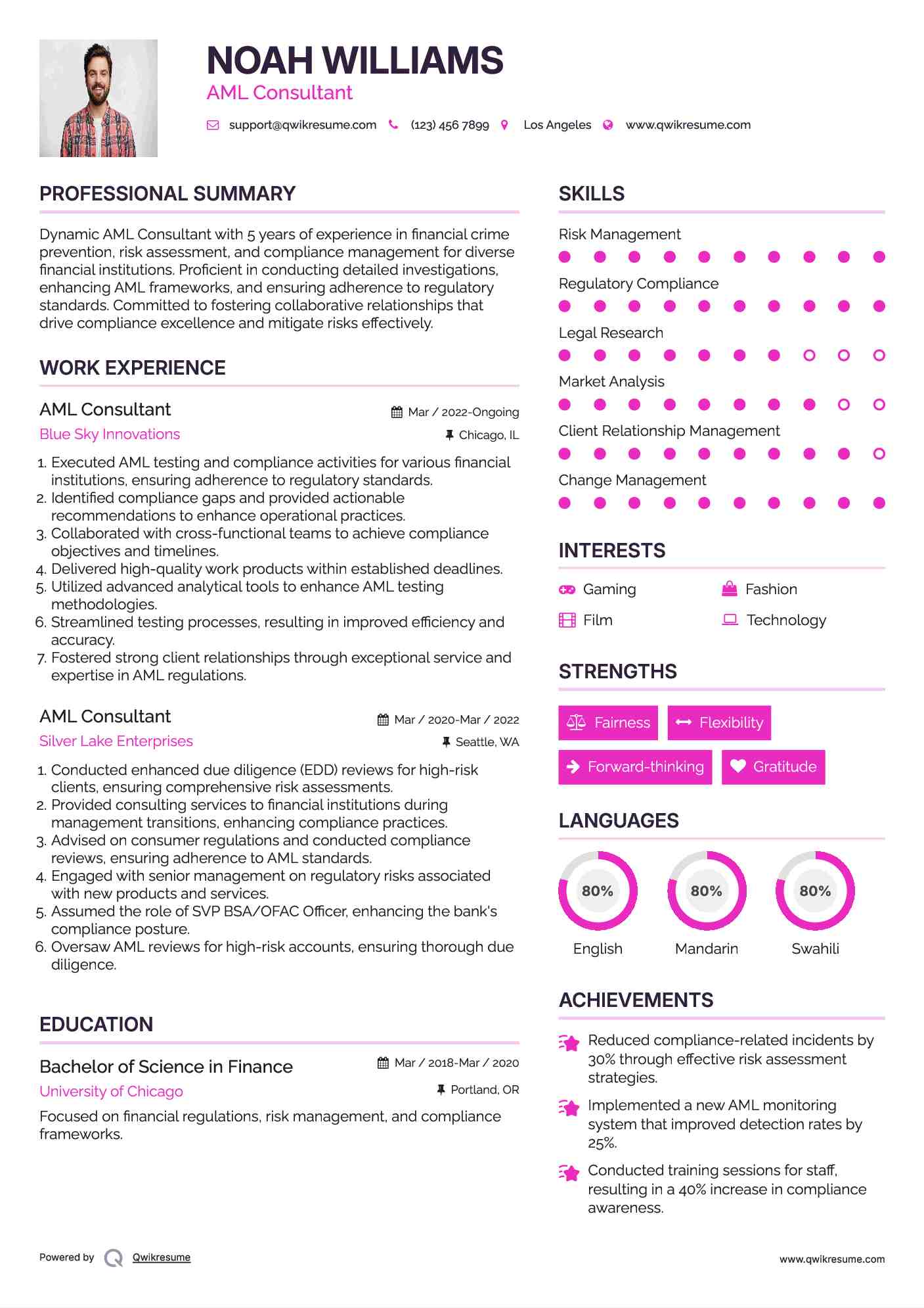 10 AML Consultant Resume Samples - Aml Consultant 1674646155 Pdf 