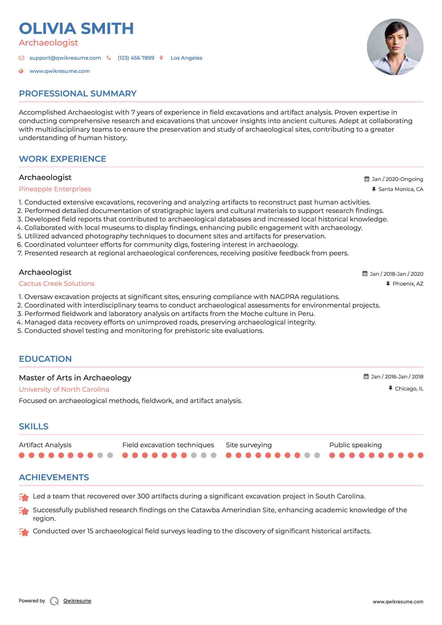 How to write a profile about yourself examples image