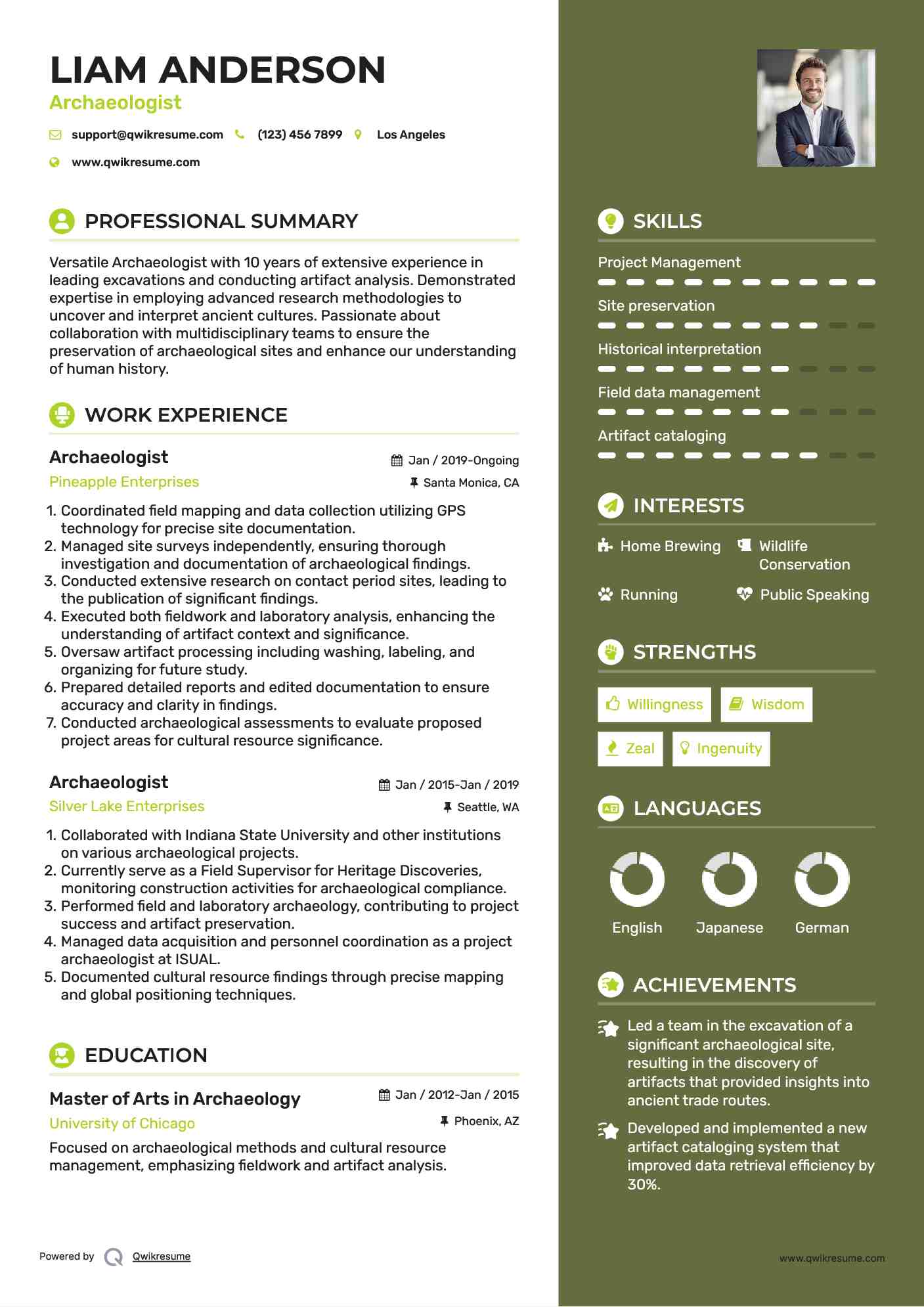 10 Archaeologist Resume Samples Templates For 2026 10 Archaeologist Resume Samples Templates For 2026