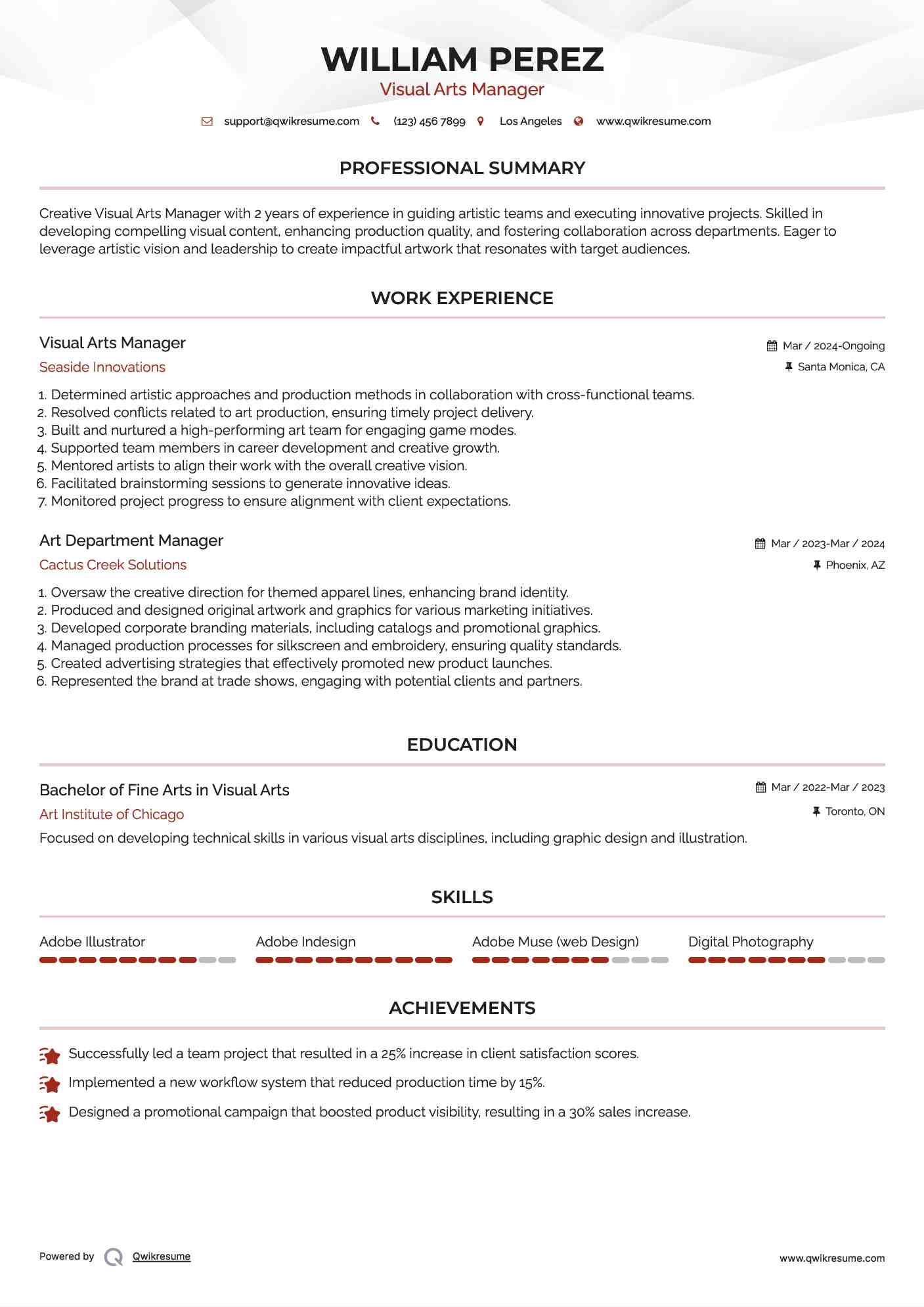 10 Art Department Manager Resume - Art Department Manager 1618380206 Pdf 