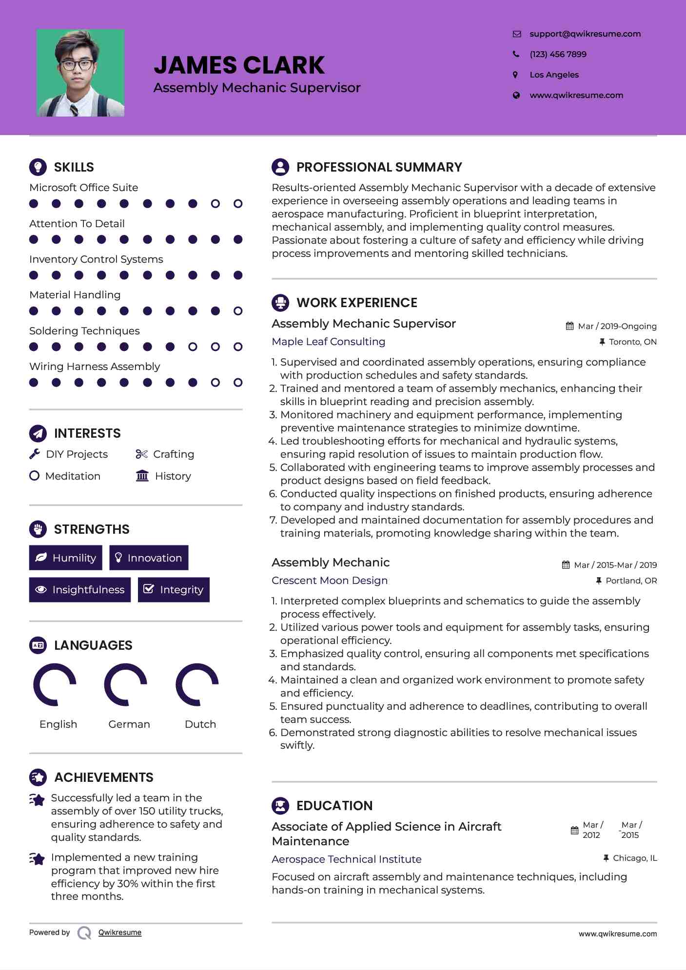 assembly mechanic resume samples qwikresume maintenance mechanic resume templates