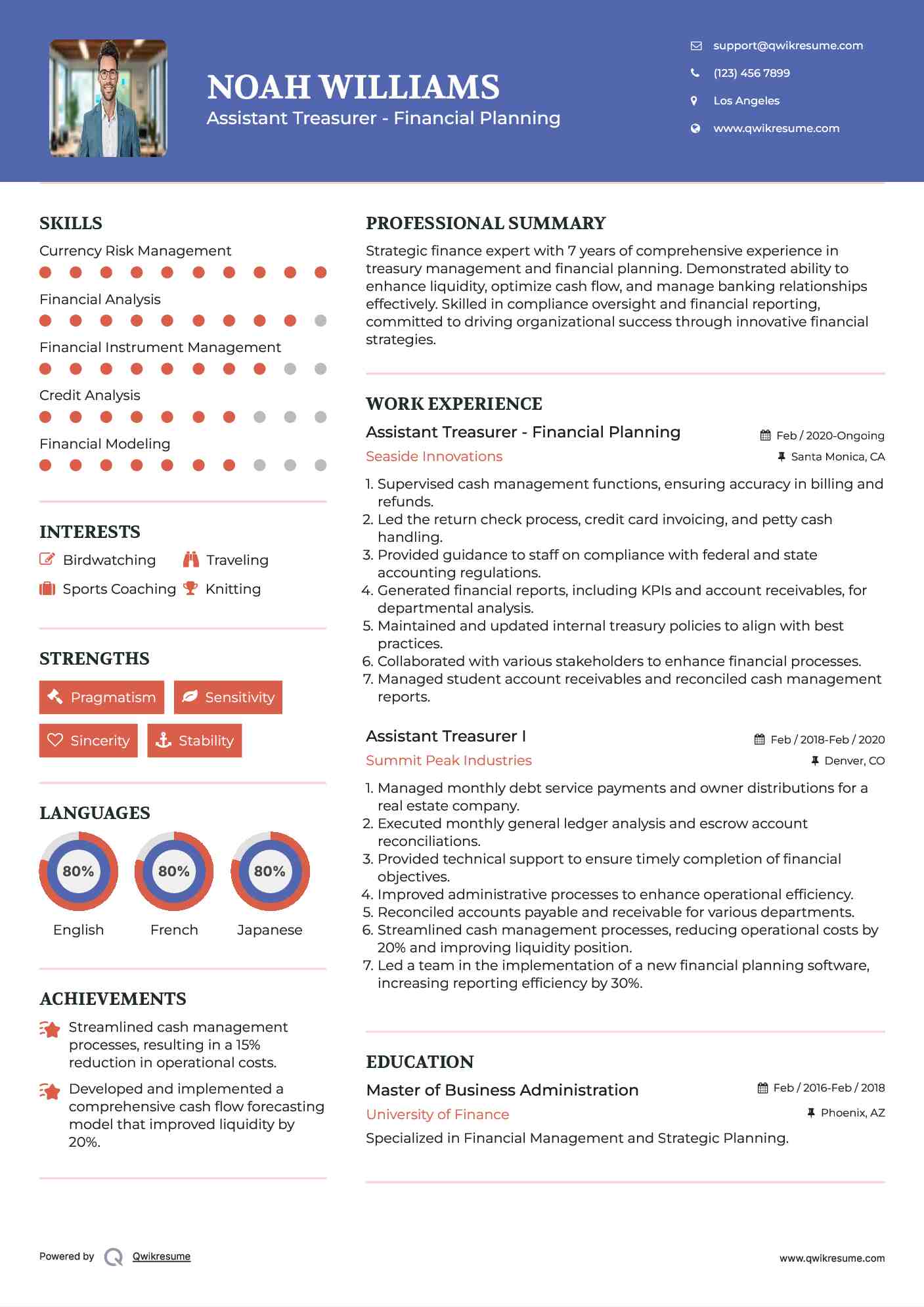reconciliation resume derivatives Treasurer QwikResume  Samples Assistant  Resume