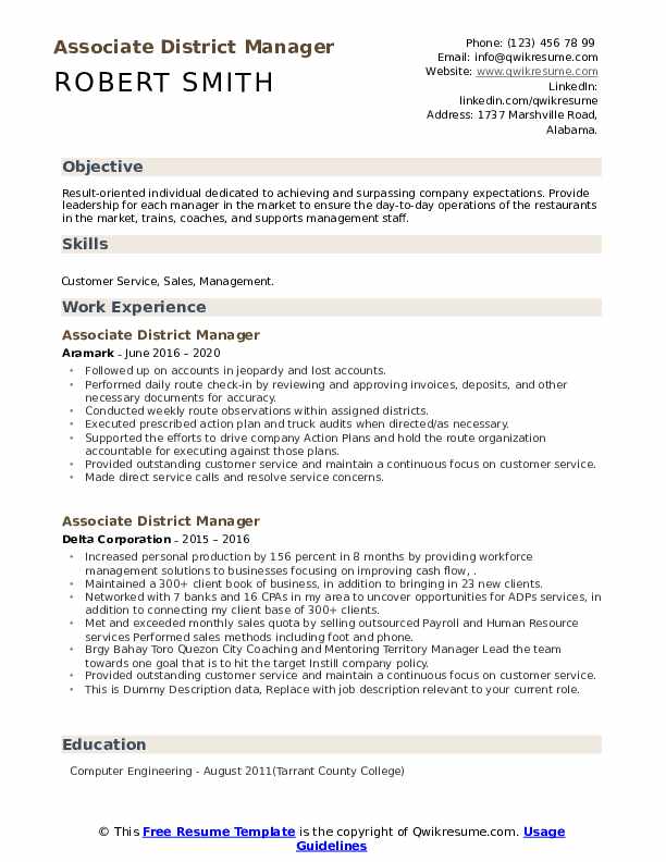 associate-district-manager-resume-samples-qwikresume