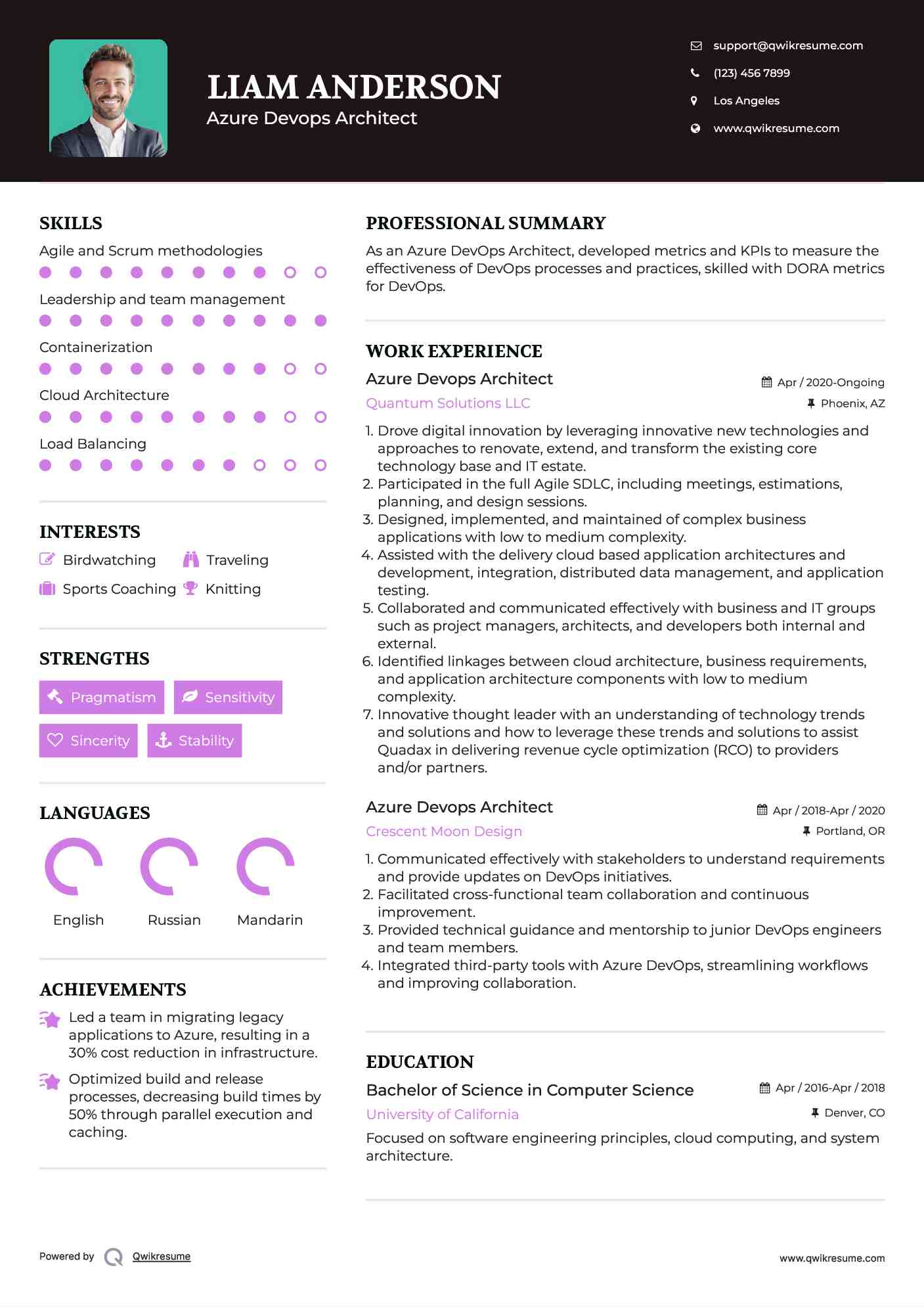 Azure Devops Architect Resume Sample