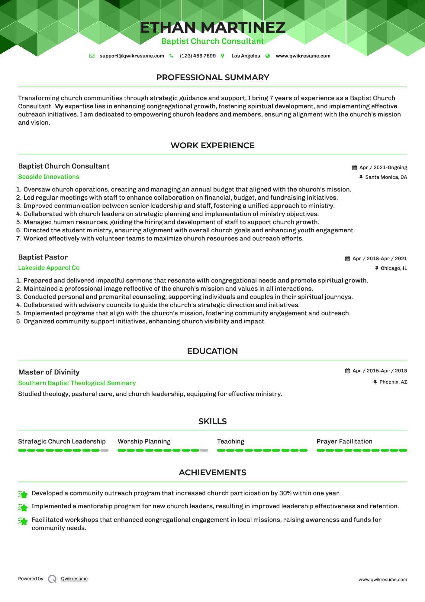 10 Baptist Pastor Resume Samples - Baptist Pastor 1678371688 Pdf