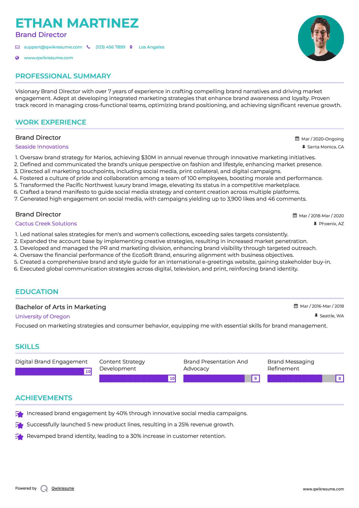 Brand Director Resume Samples - Brand Director 1675230802 Pdf 