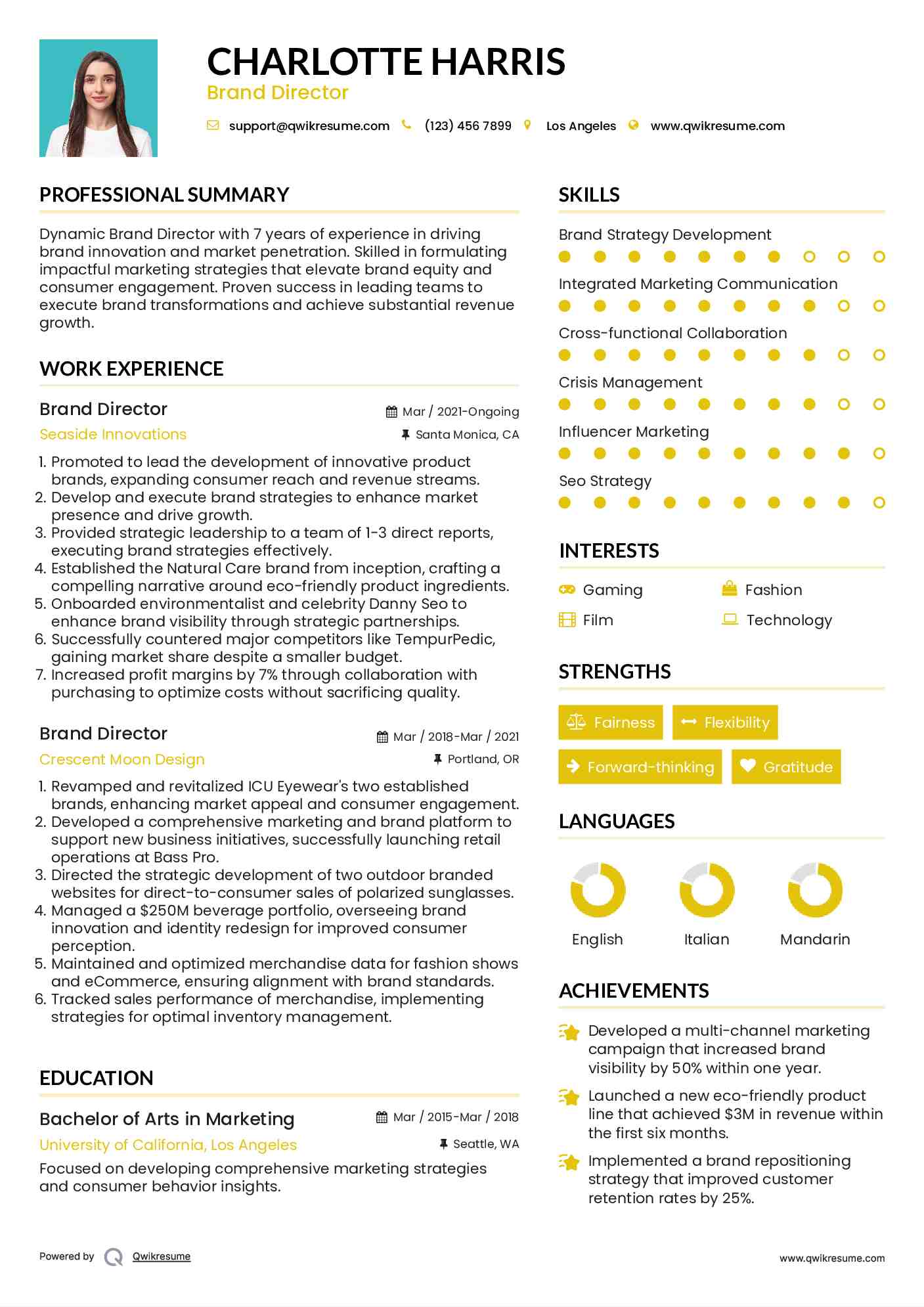 10 Brand Director Resume Samples - Brand Director 1675230937 Pdf 
