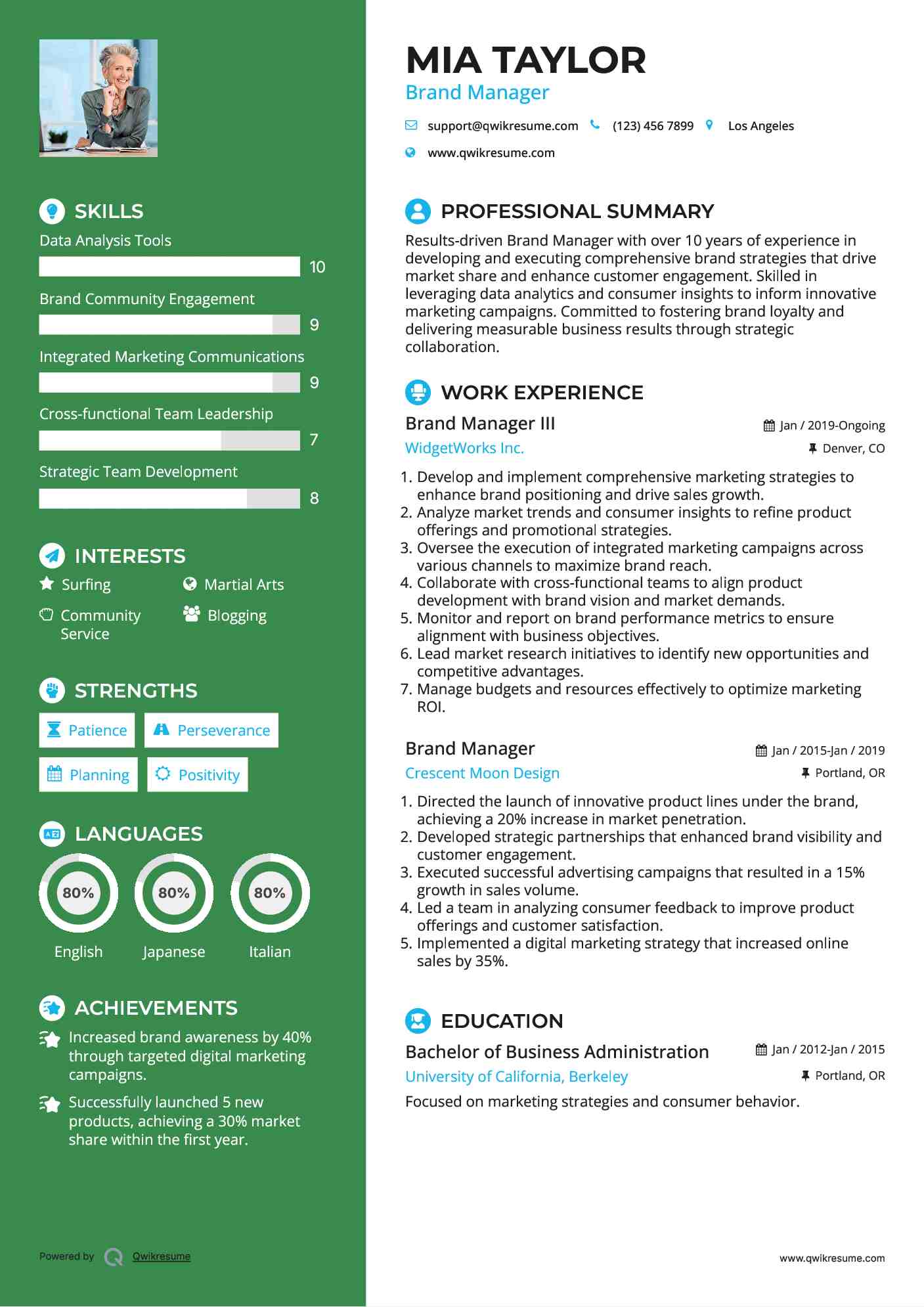 10 Brand Manager Resume Samples - Brand Manager 1566890227 Pdf 