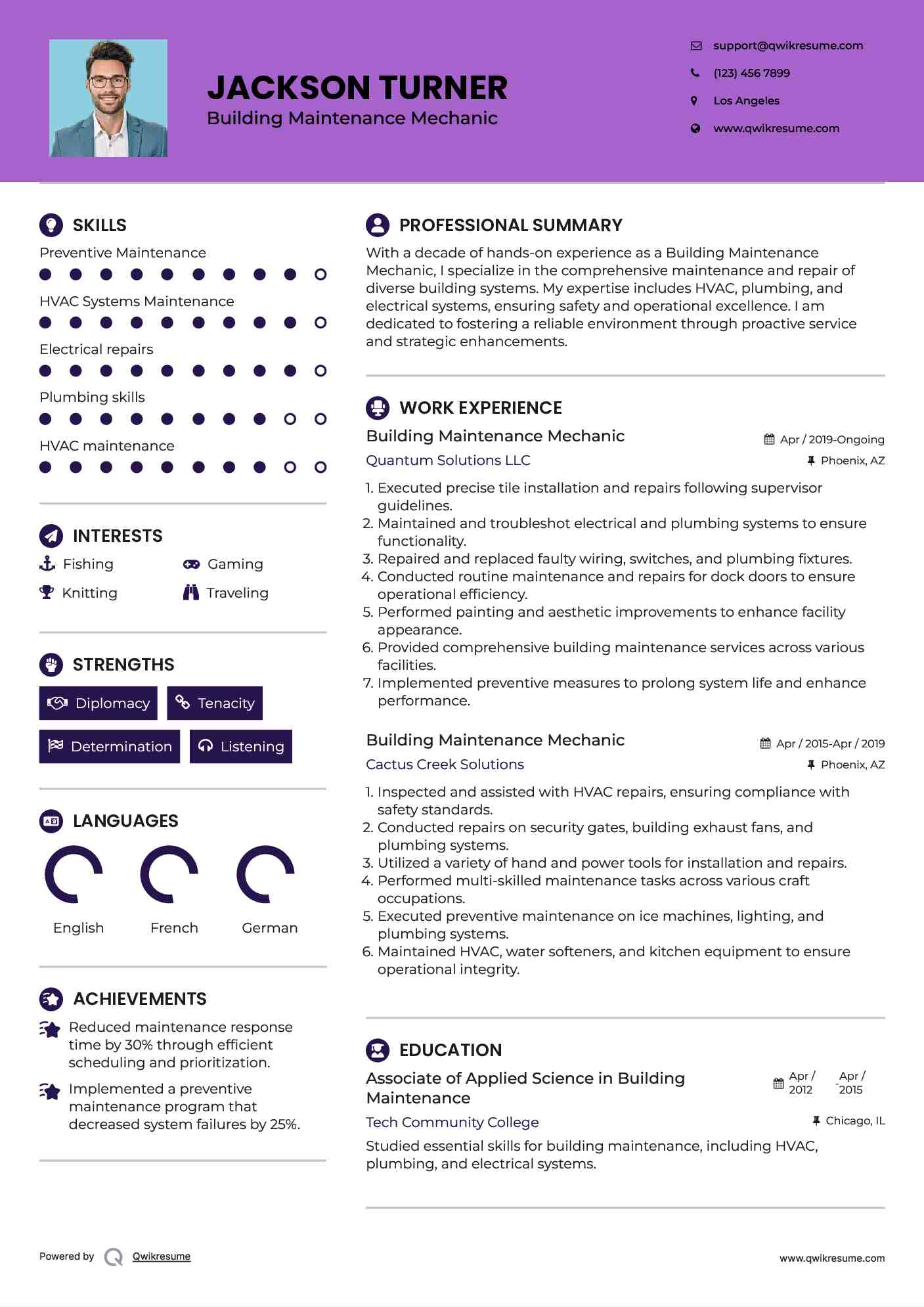 Building Maintenance Mechanic Resume - Building Maintenance Mechanic 1603339713 Pdf 