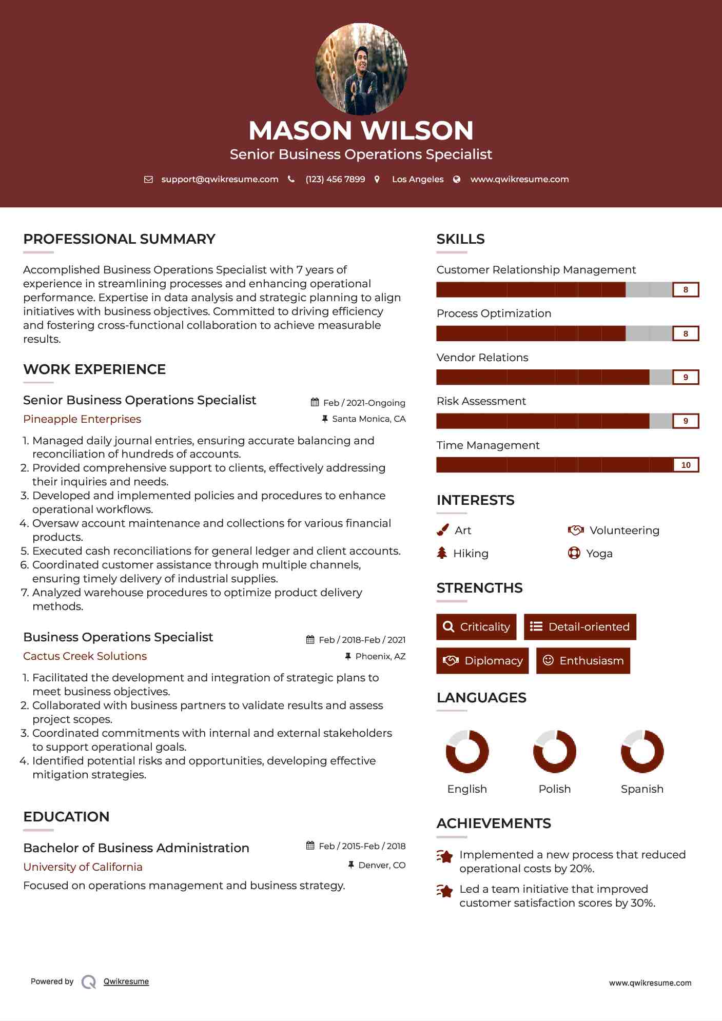 10 Business Operations Specialist - Business Operations Specialist 1573898103 Pdf 