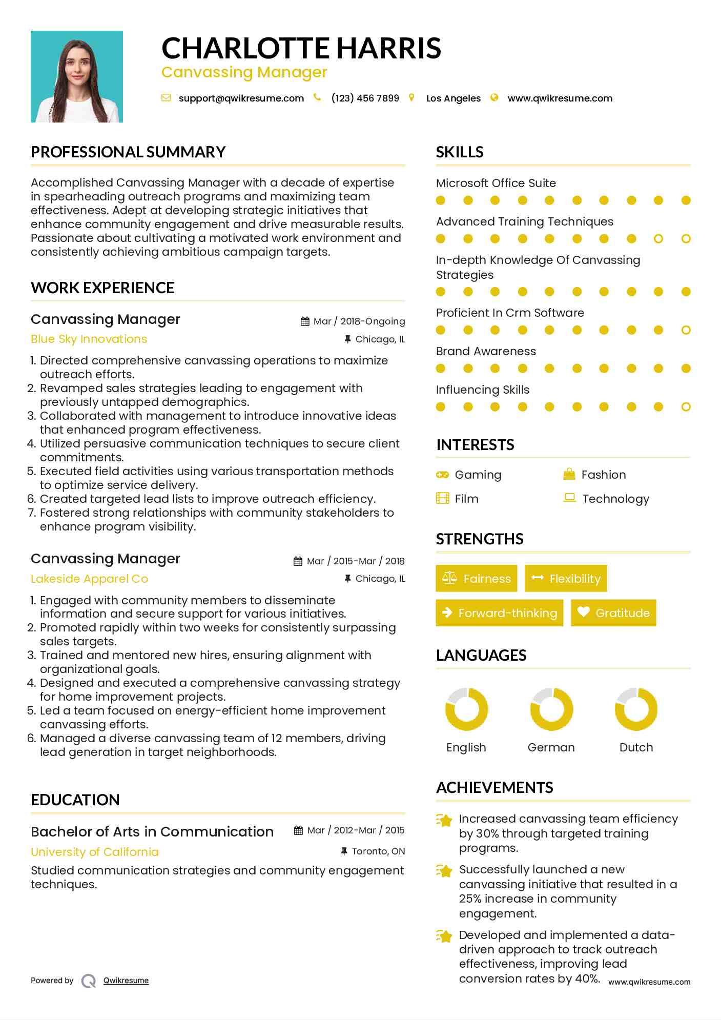 10 Canvassing Manager Resume Samples - Canvassing Manager 1619252092 Pdf 