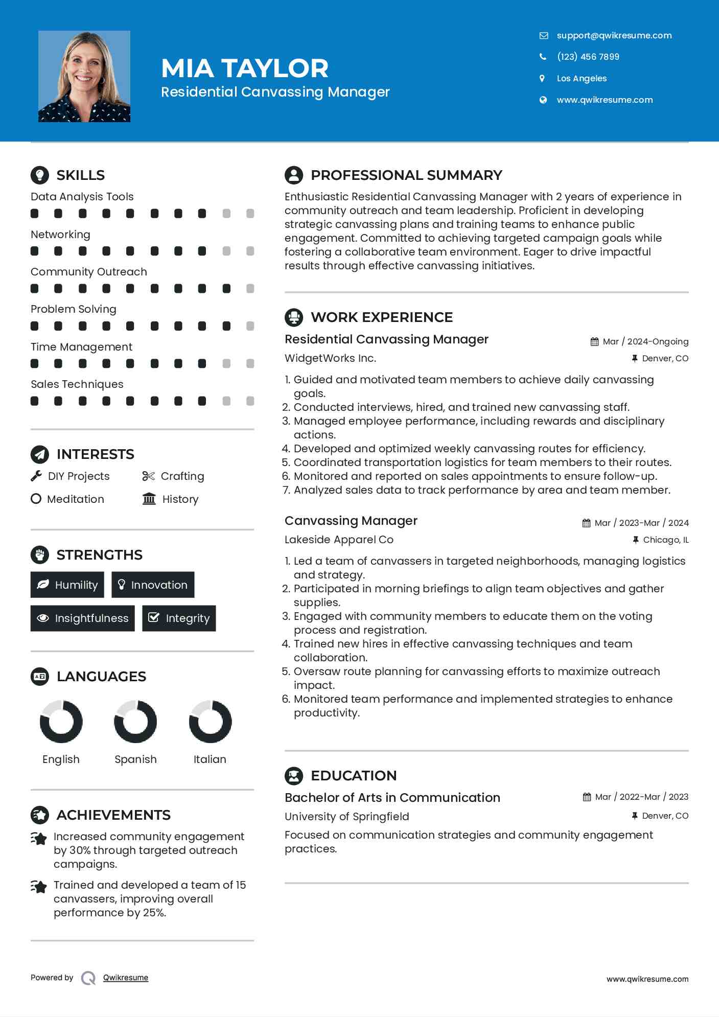 10 Canvassing Manager Resume Samples - Canvassing Manager 1619252105 Pdf 