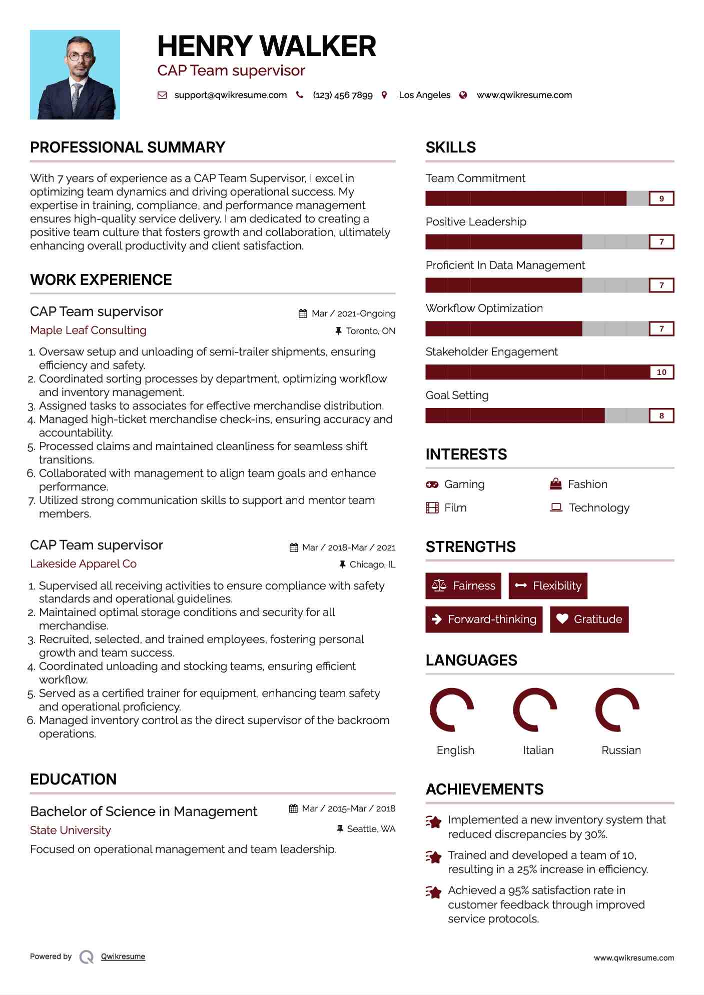 10 CAP Team supervisor Resume - Cap Team Supervisor 1652362065 Pdf 