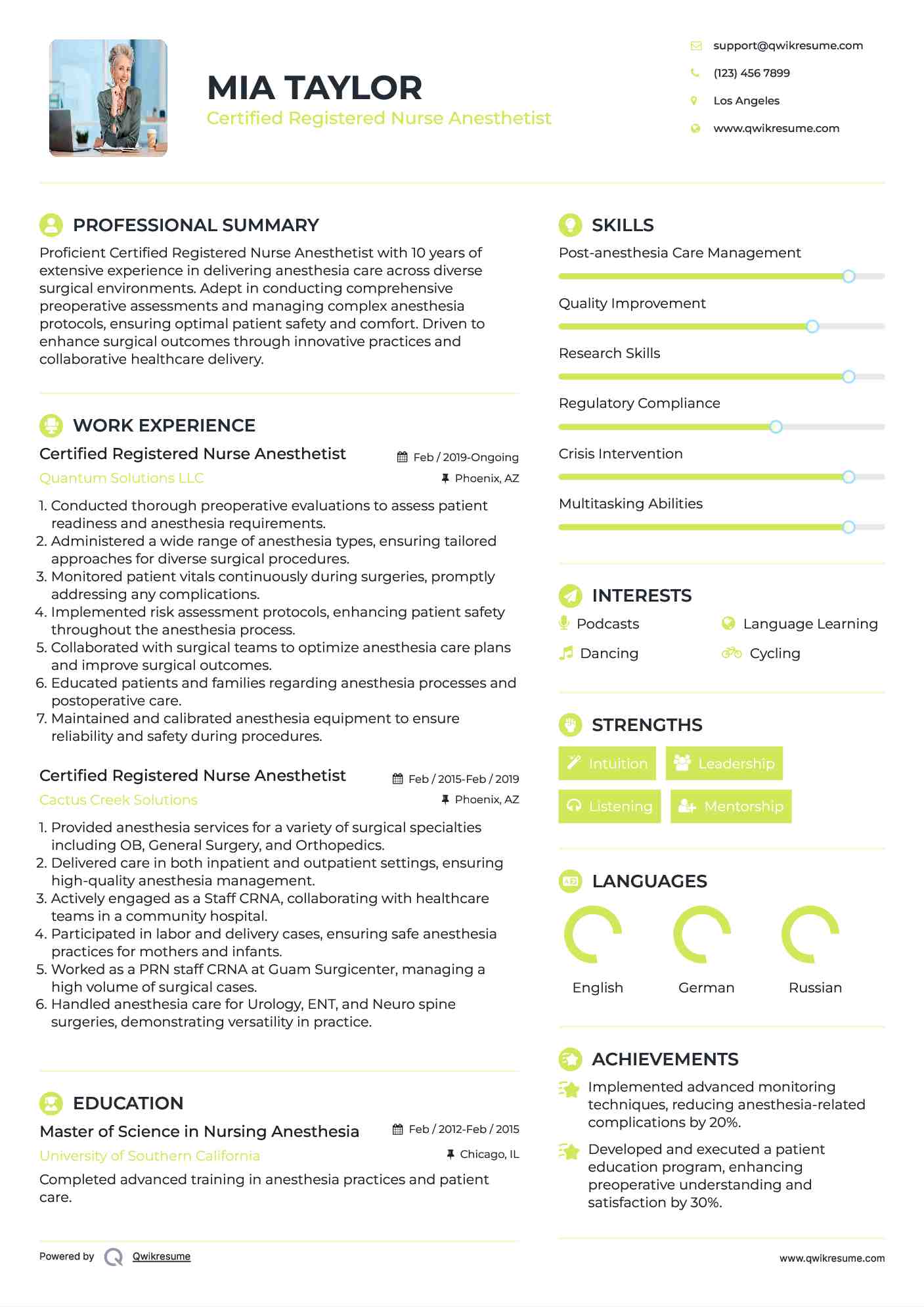 10 Certified Registered Nurse - Certified Registered Nurse Anesthetist 1604384057 Pdf 