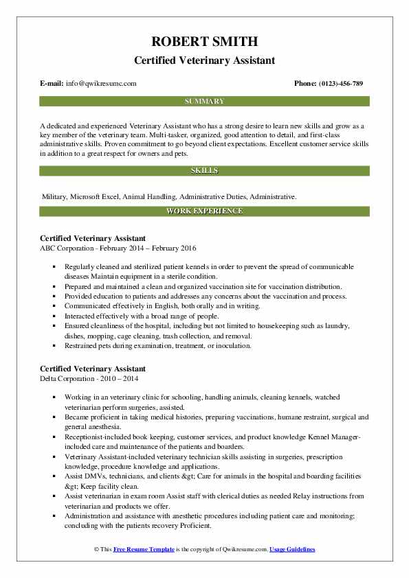 Certified Veterinary Assistant - Certified Veterinary Assistant 1621311032 Pdf