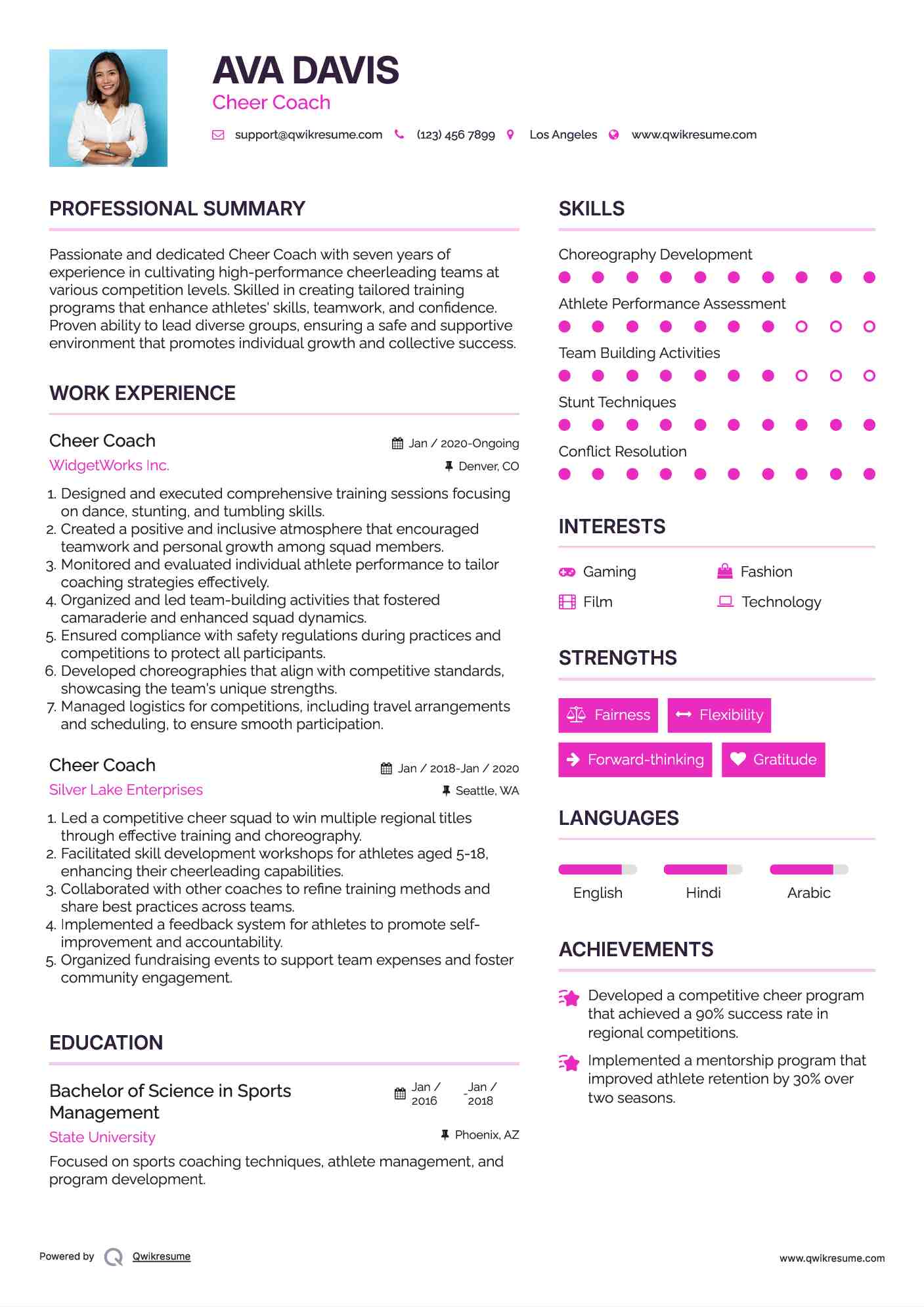 10 Cheer Coach Resume Samples - Cheer Coach 1591870103 Pdf 