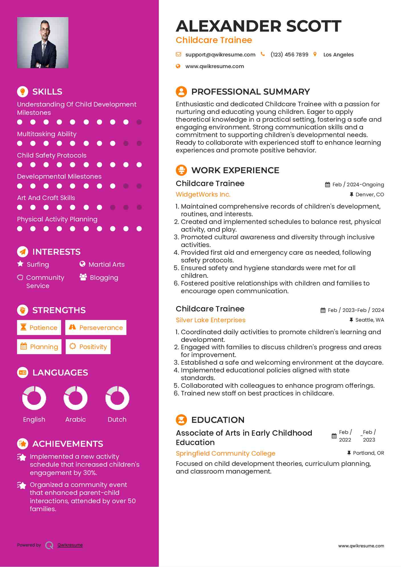 10 Childcare Trainee Resume Samples - Childcare Trainee 1678187785 Pdf 