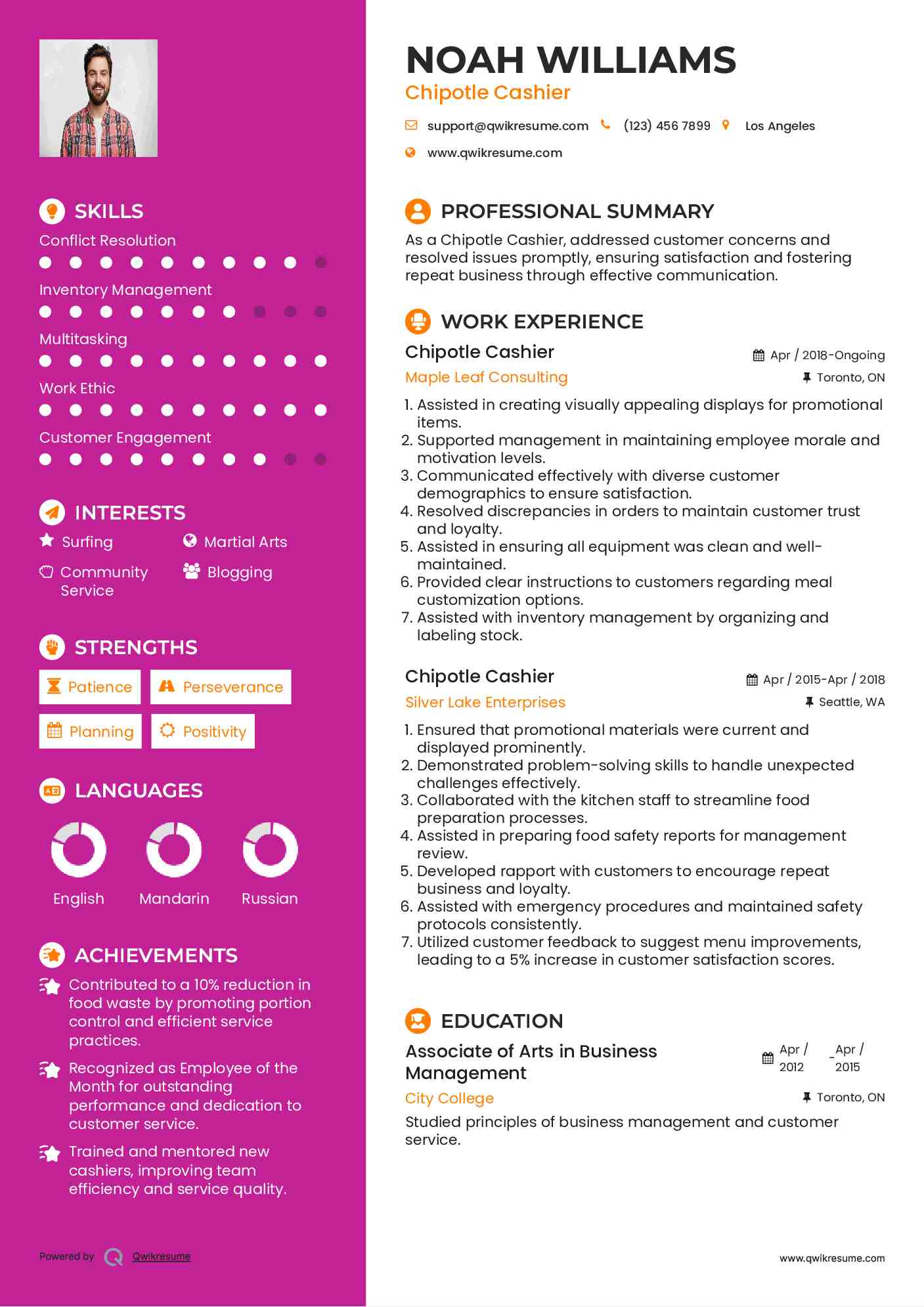 10 Chipotle Cashier Resume Samples - Chipotle Cashier 1730711289 Pdf 