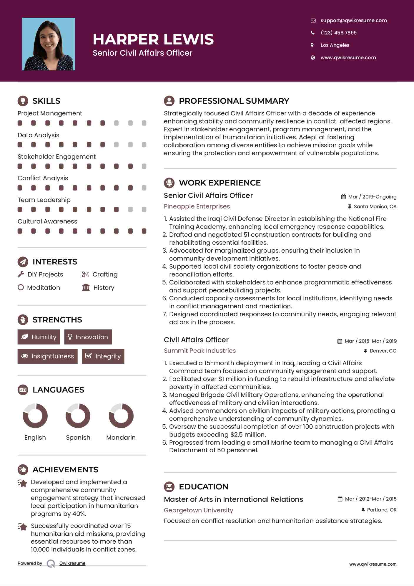 10-civil-affairs-officer-resume-samples-templates-for-2025