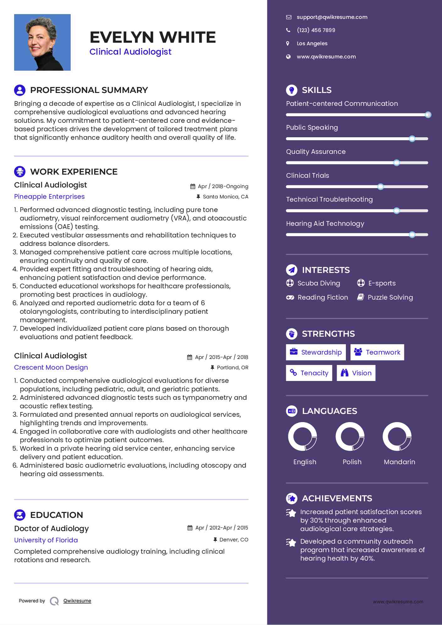 10 Clinical Audiologist Resume - Clinical Audiologist 1600836716 Pdf 