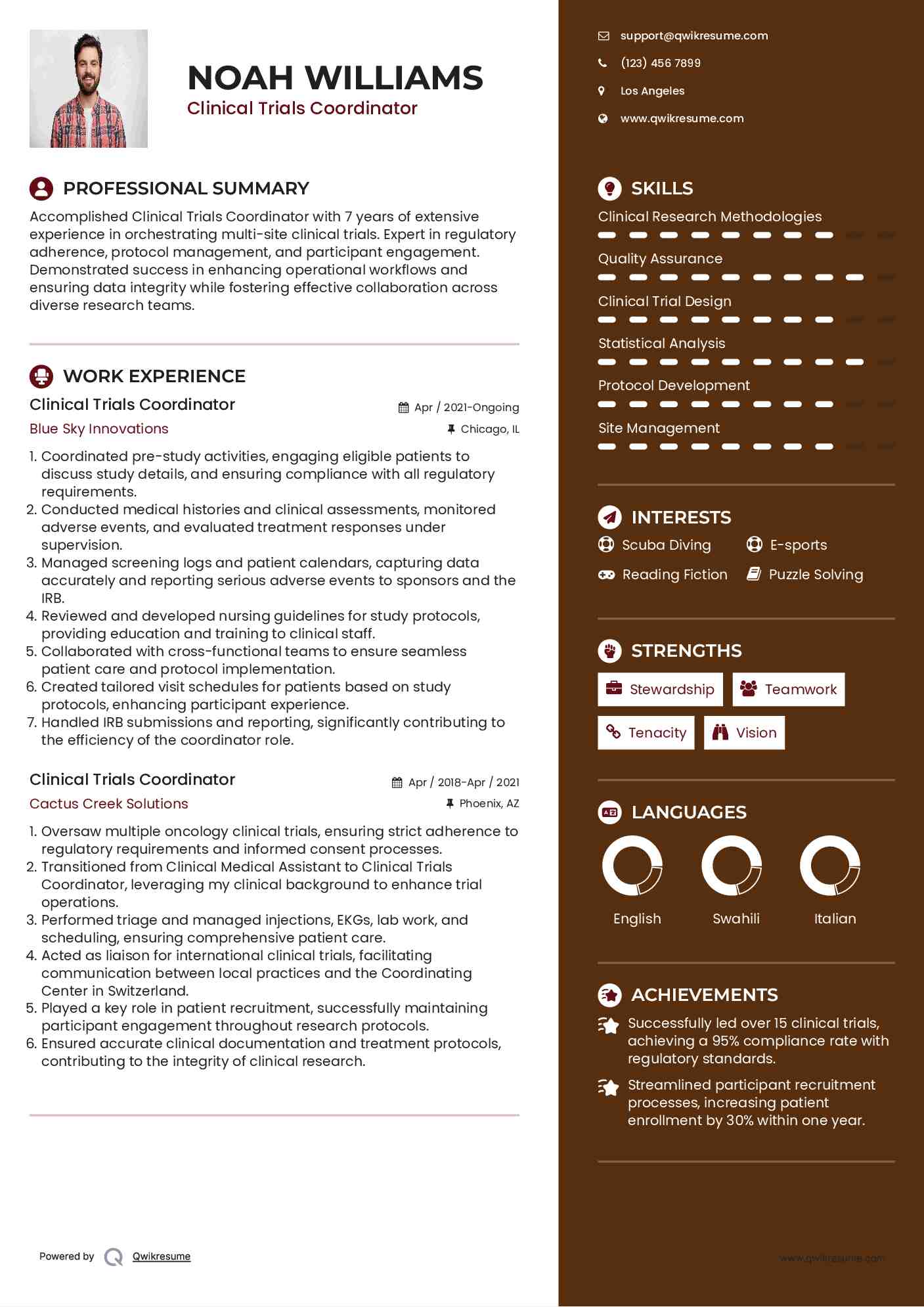 10 Clinical Trials Coordinator - Clinical Trials Coordinator 1619445041 Pdf 