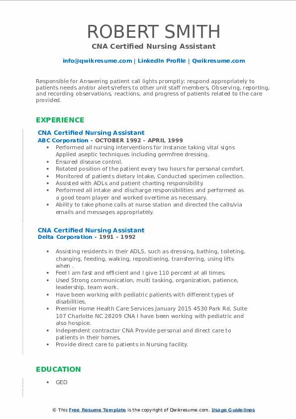 CNA Certified Nursing Assistant - Cna Certified Nursing Assistant 1621306456 Pdf 