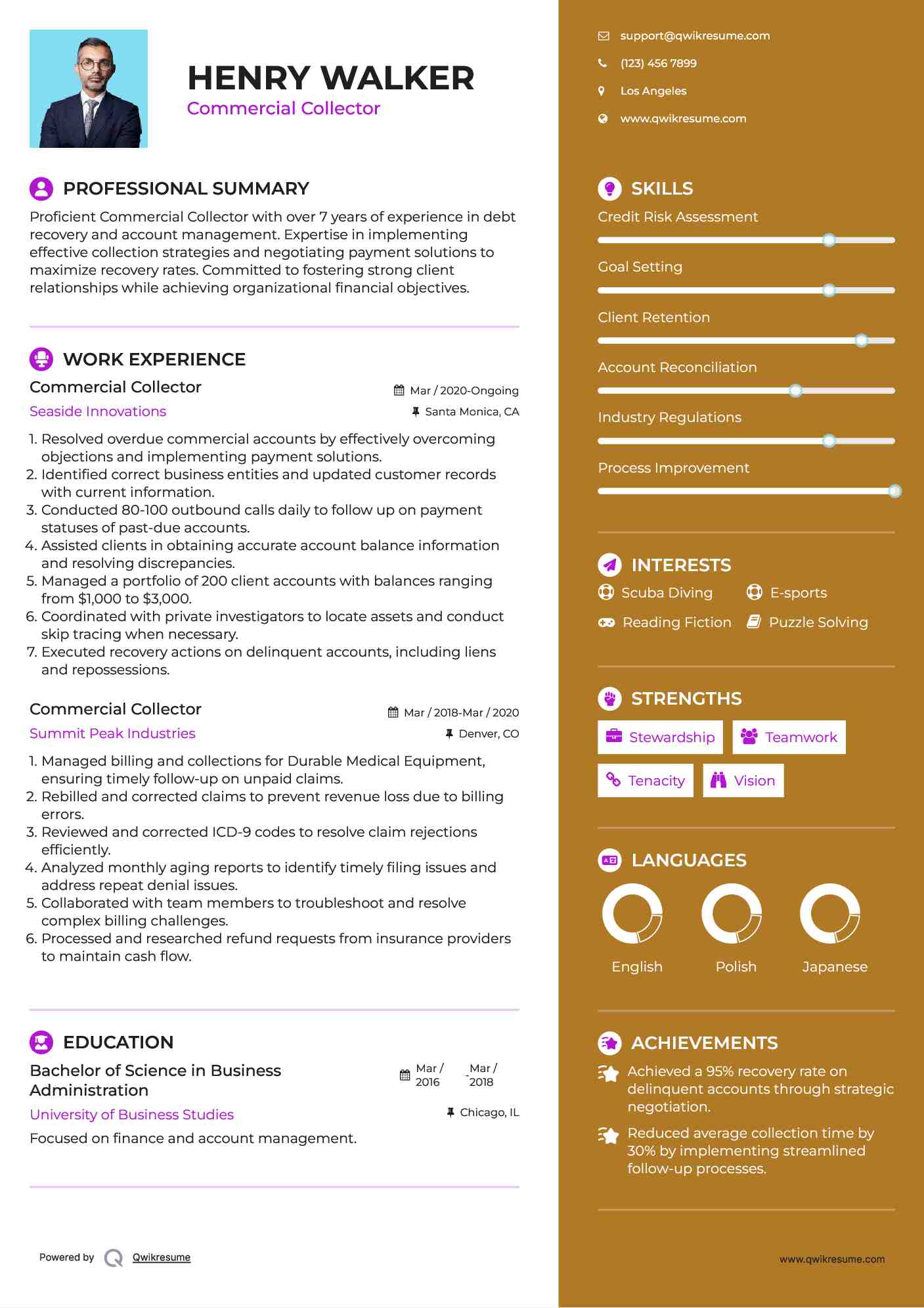 10 Commercial Collector Resume - Commercial Collector 1594998495 Pdf