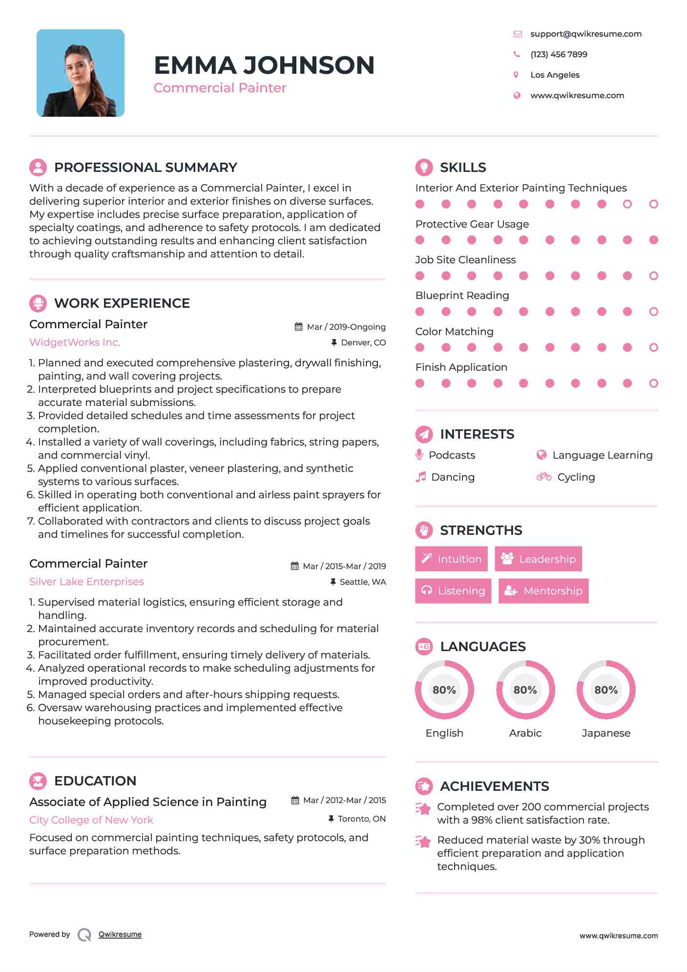 10 Commercial Painter Resume Samples - Commercial Painter 1578478388 Pdf 