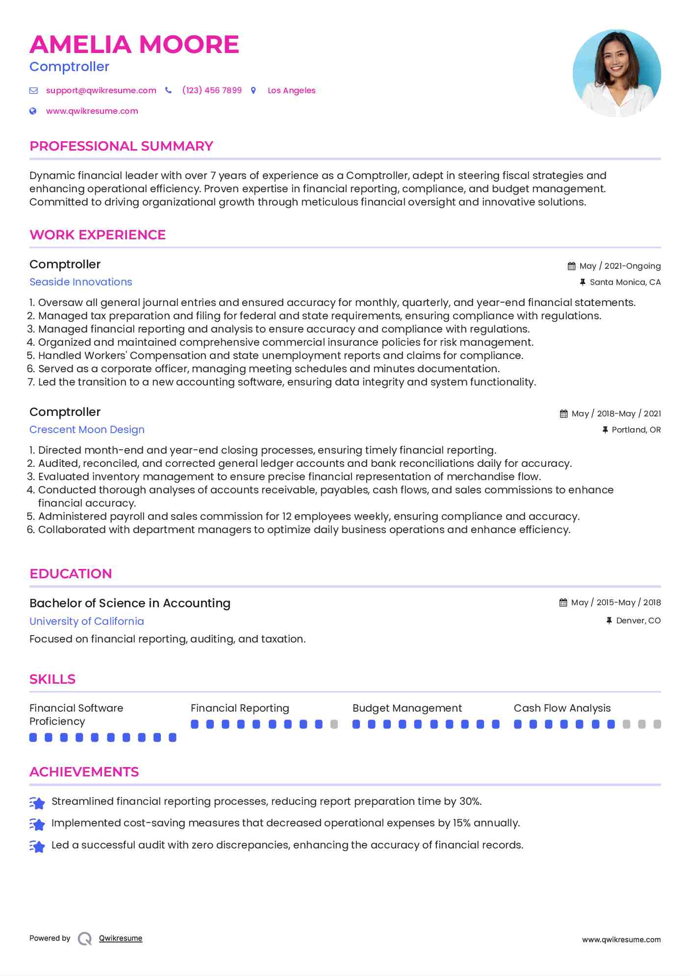 10 Comptroller Resume Samples - Comptroller 1568625416 Pdf