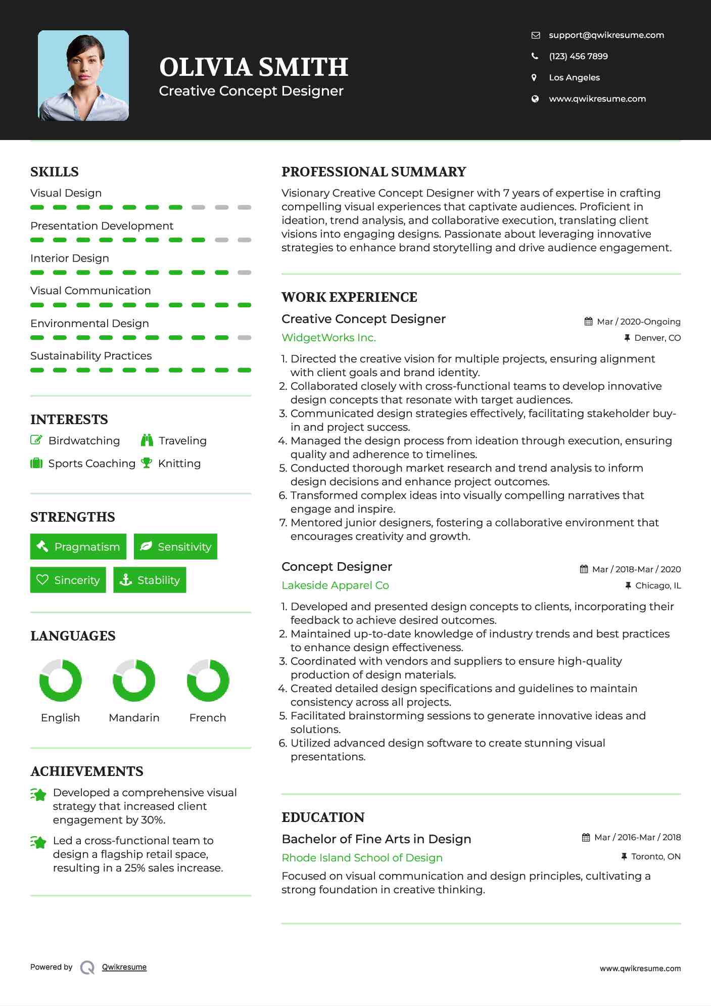 Creative Concept Designer Resume Template