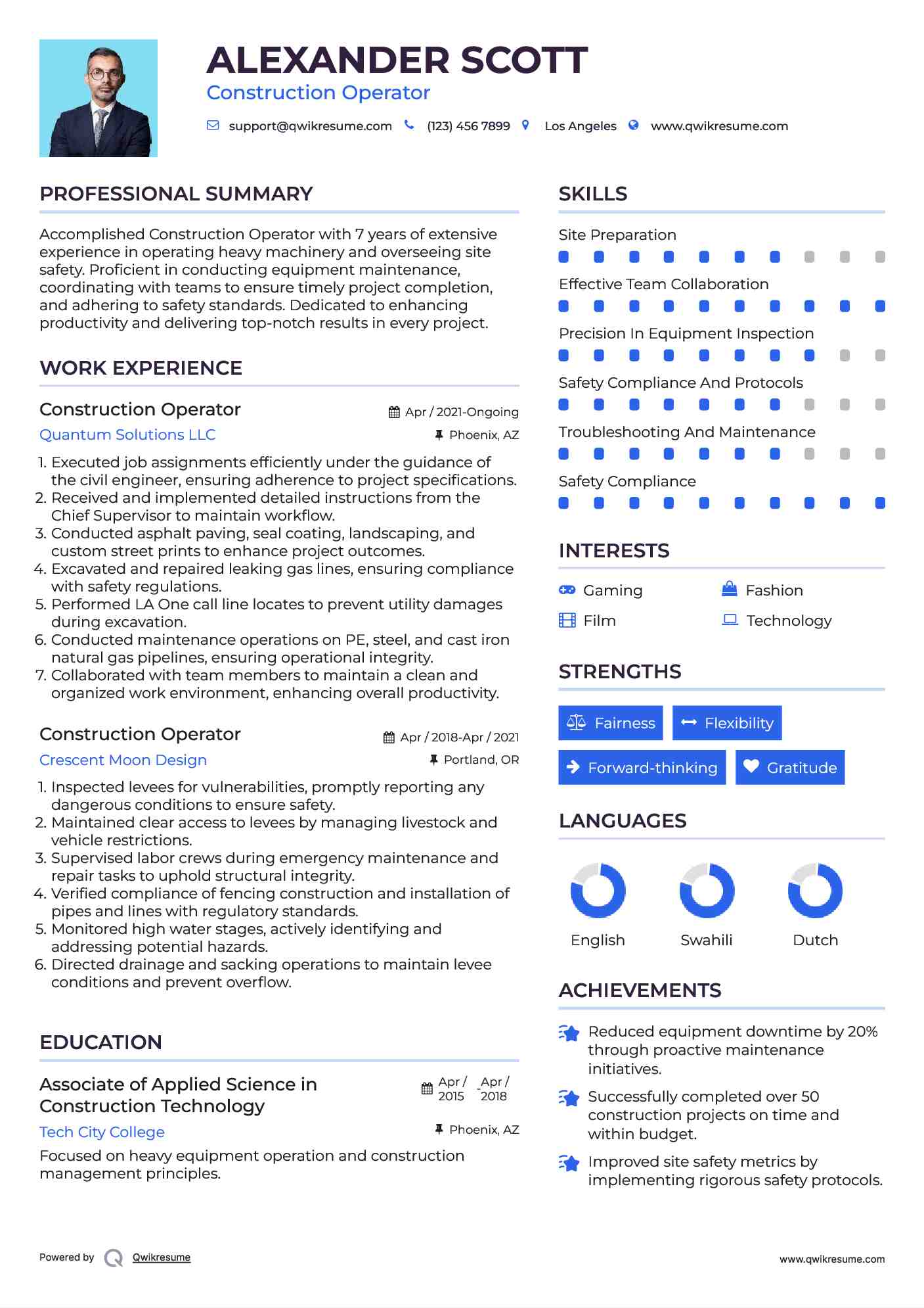 10 Construction Operator Resume - Construction Operator 1663318216 Pdf 