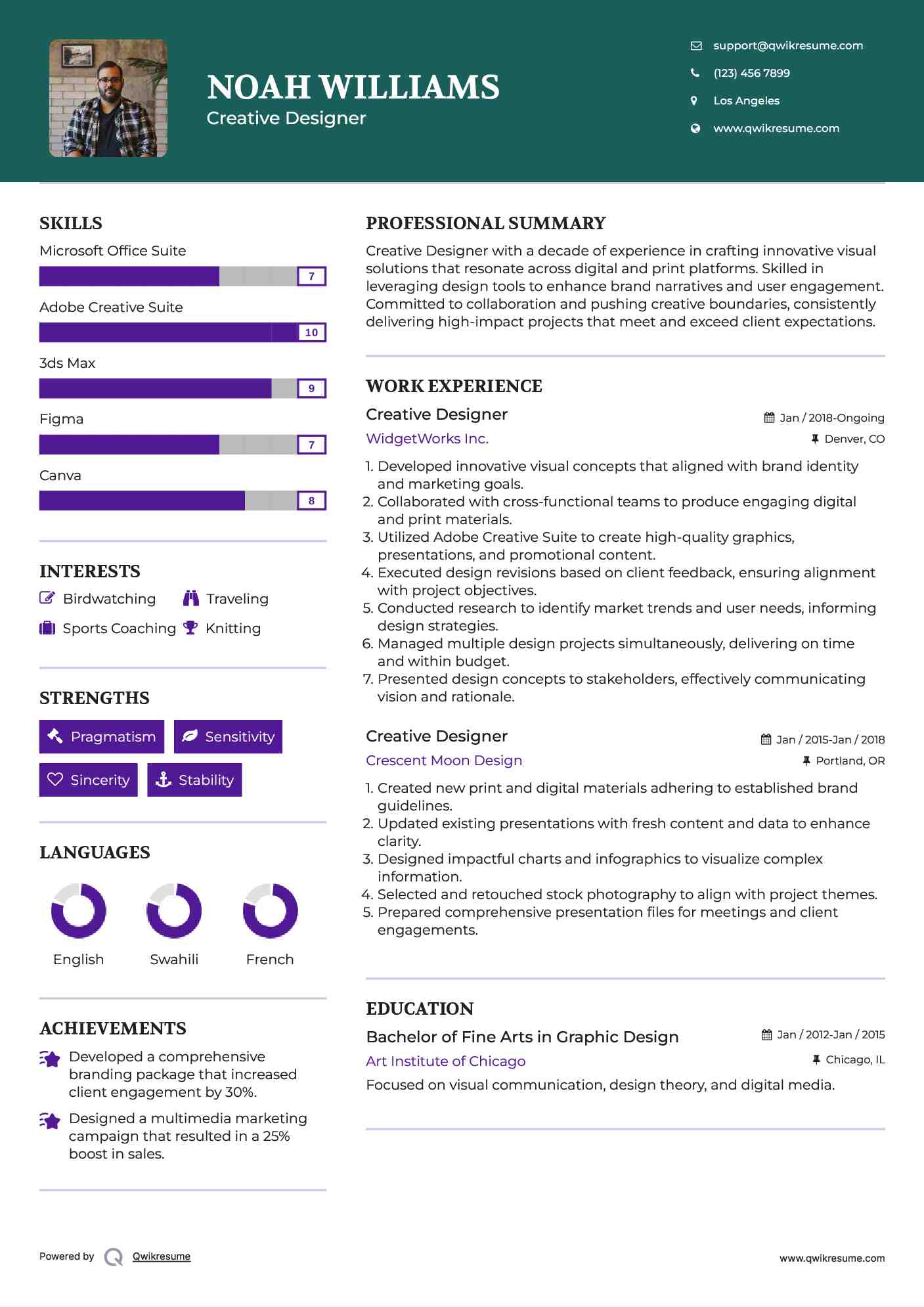 Creative Designer Resume Template