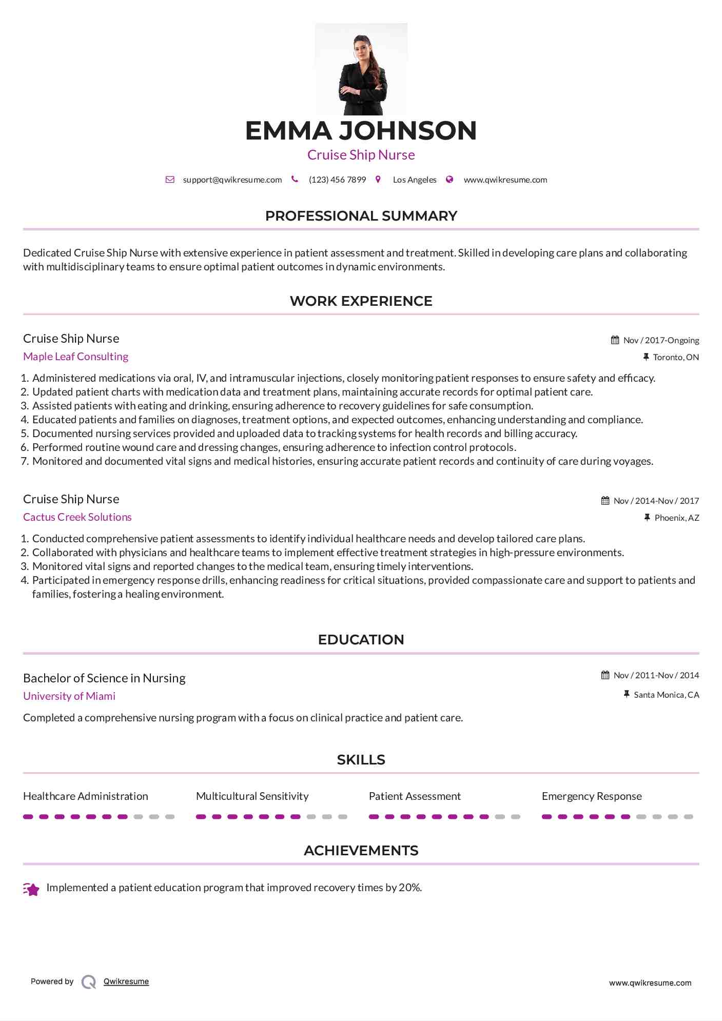 10 Cruise Ship Nurse Resume Samples - Cruise Ship Nurse 1701952170 Pdf 