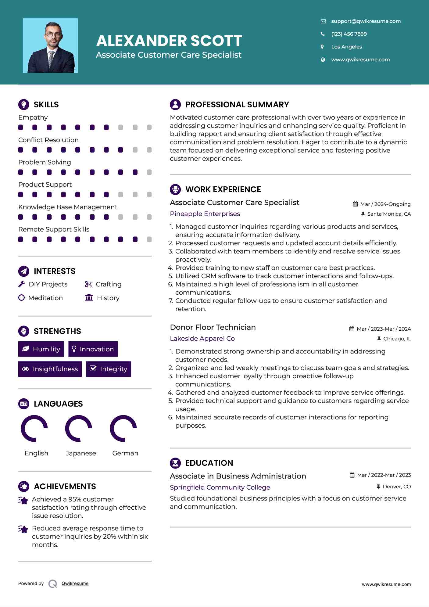 customer care specialist resume samples qwikresume customer care specialist resume