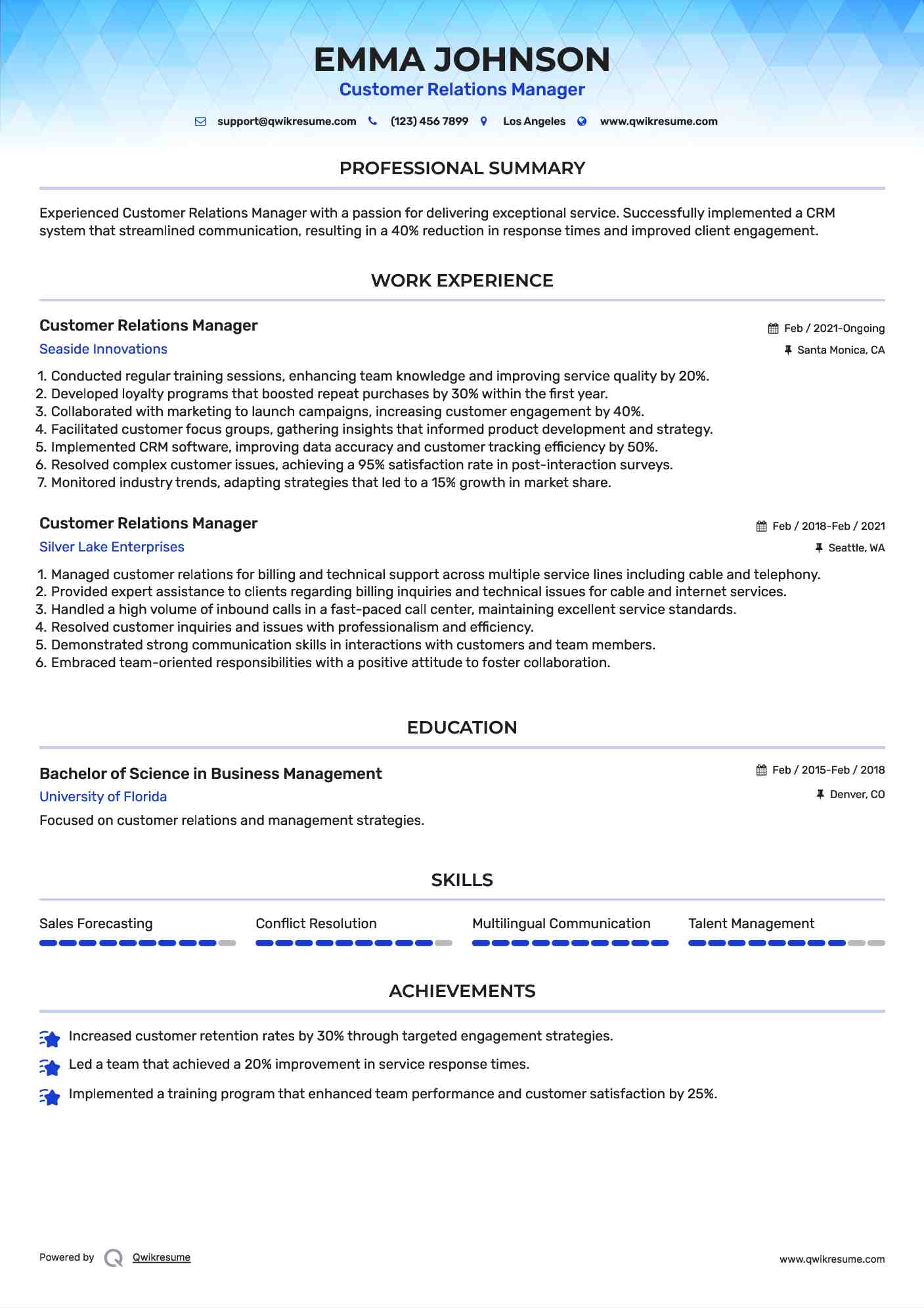10 Customer Relations Manager - Customer Relations Manager 1562664219 Pdf 