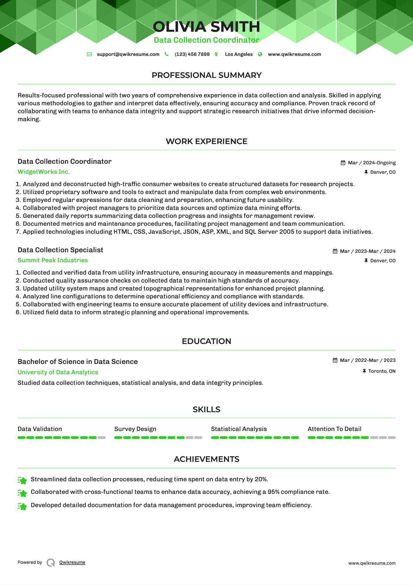 data collection specialist resume samples qwikresume resume objectives for healthcare